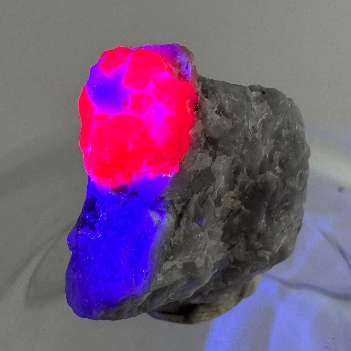 Ruby on Matrix | Natural crystal cluster, UV reactive, raw mineral specimen from Pakistan