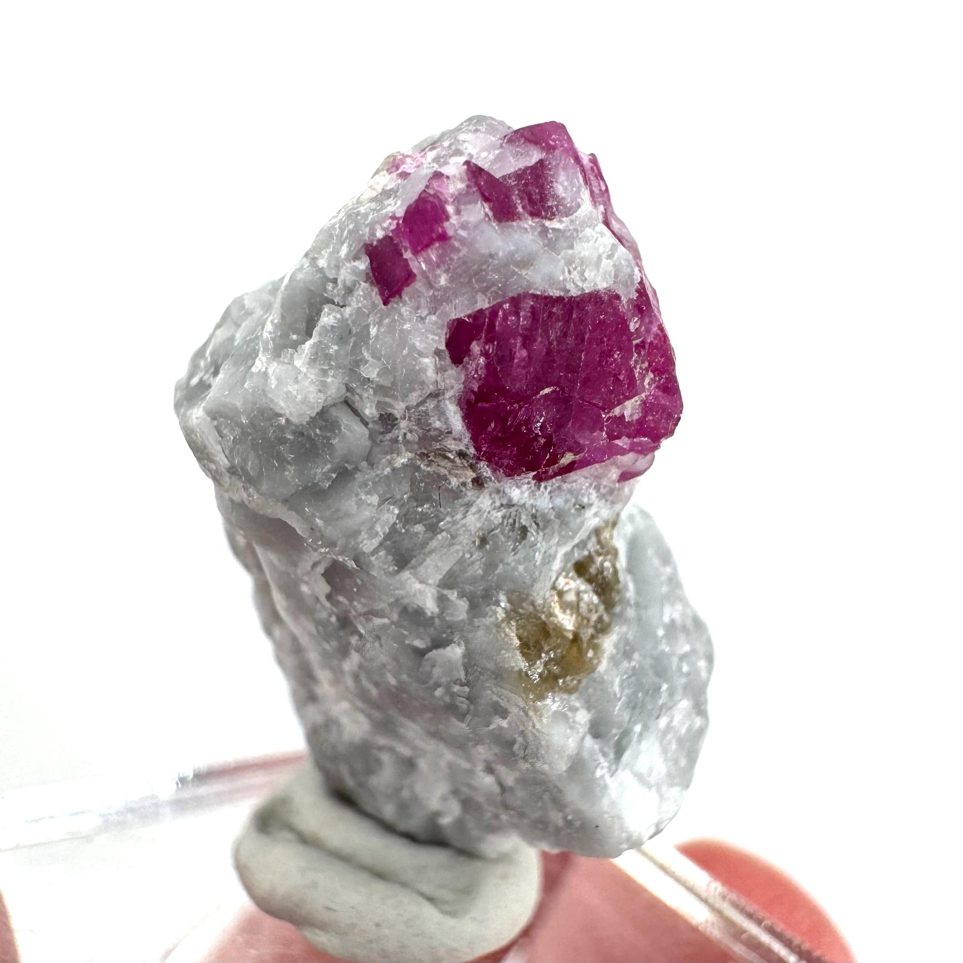 Ruby on Matrix | Natural crystal cluster, UV reactive, raw mineral specimen from Pakistan