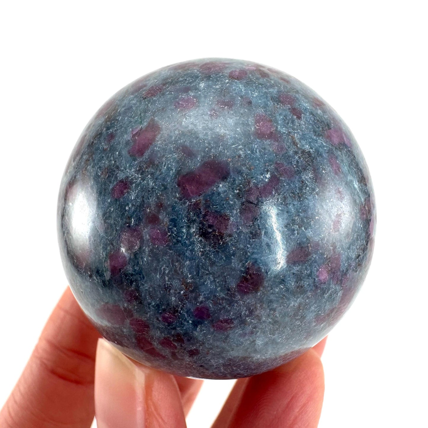 Ruby in Kyanite Sphere | Polished Crystal Ball