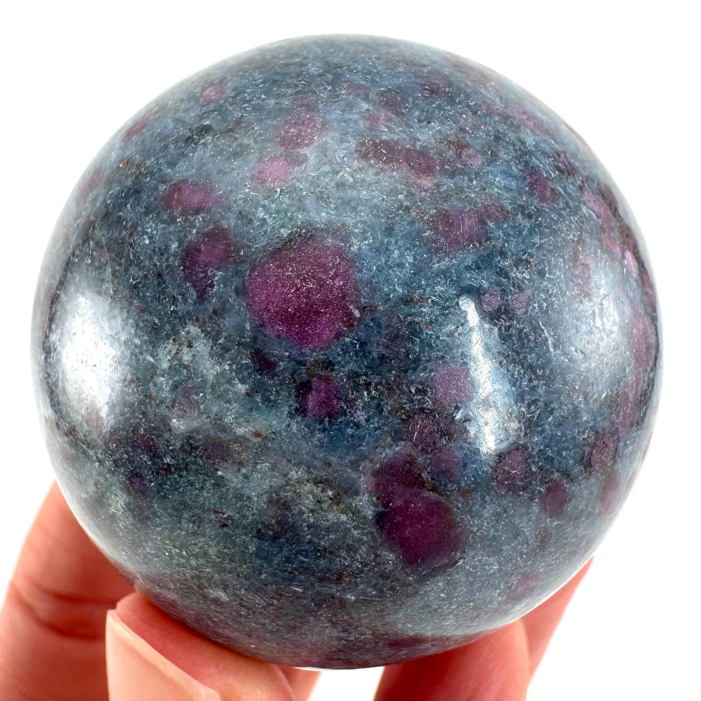 Ruby in Kyanite Sphere | Polished Crystal Ball