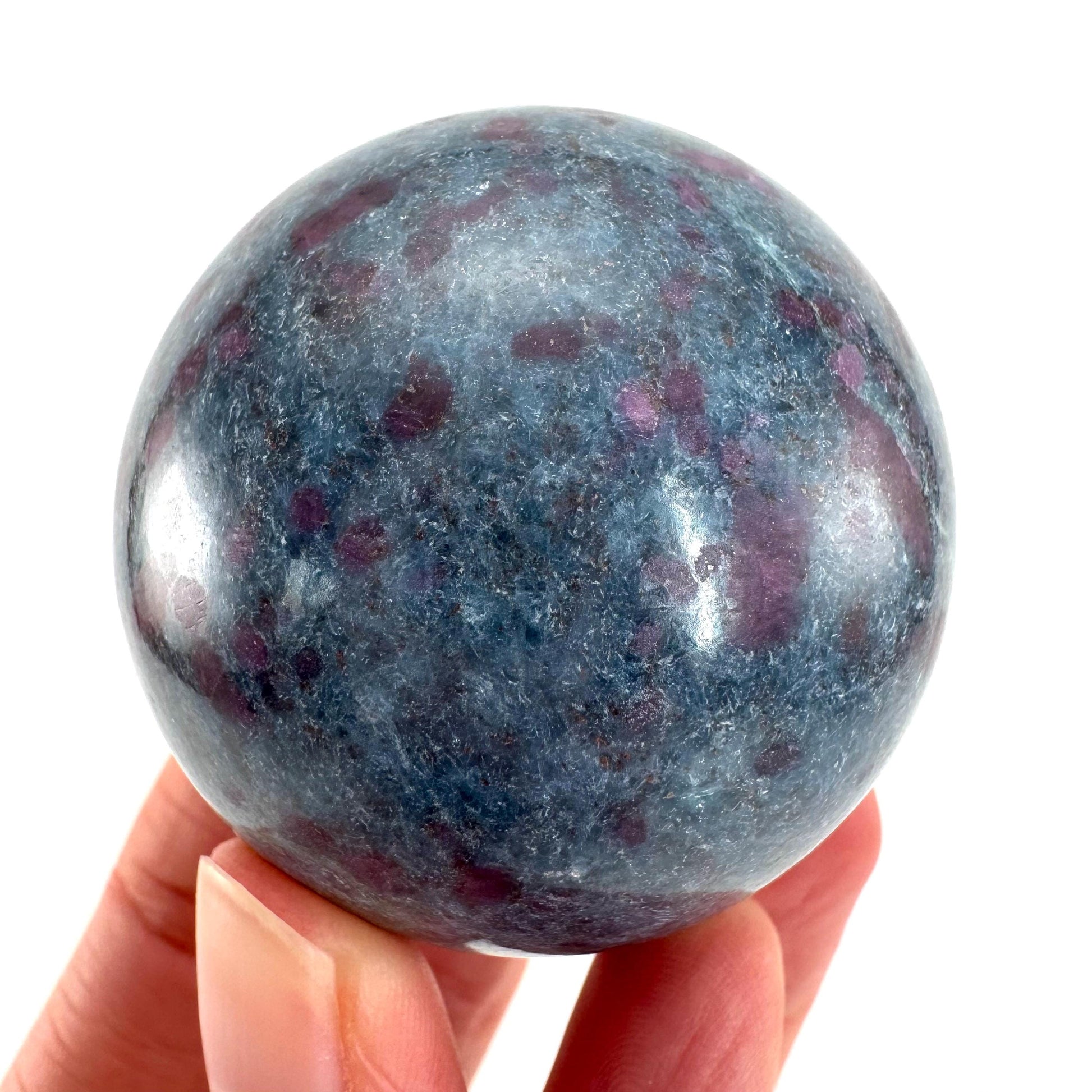 Ruby in Kyanite Sphere | Polished Crystal Ball