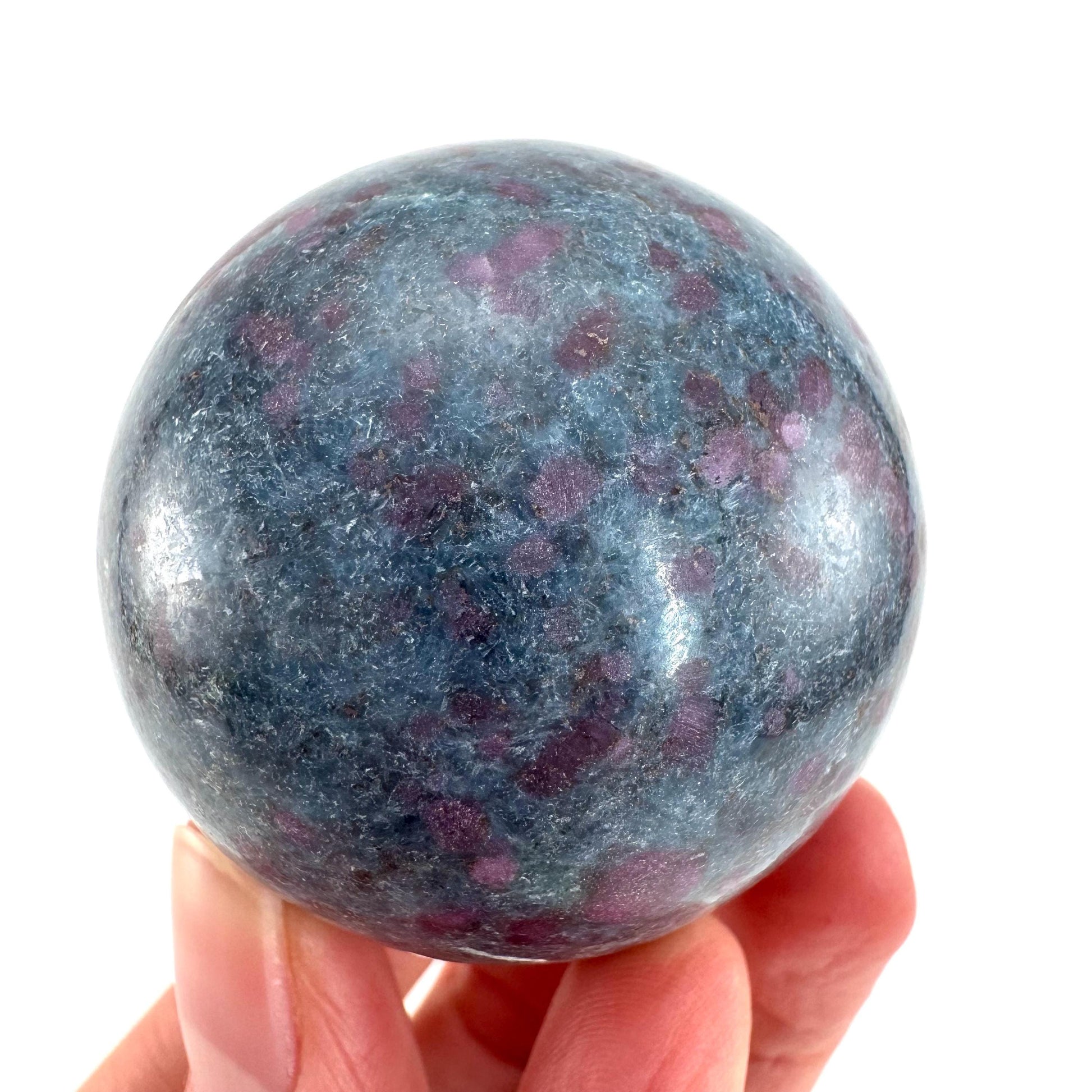 Ruby in Kyanite Sphere | Polished Crystal Ball