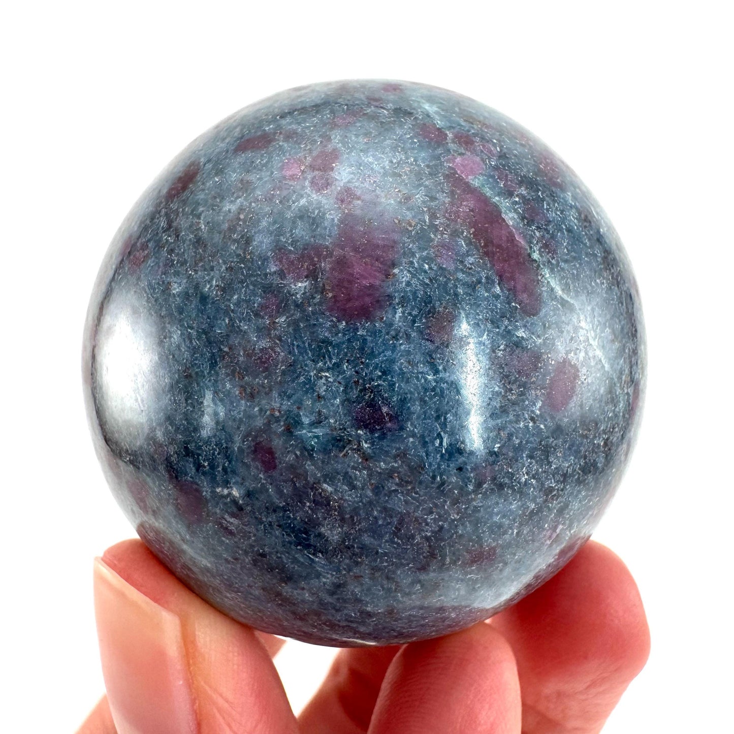 Ruby in Kyanite Sphere | Polished Crystal Ball