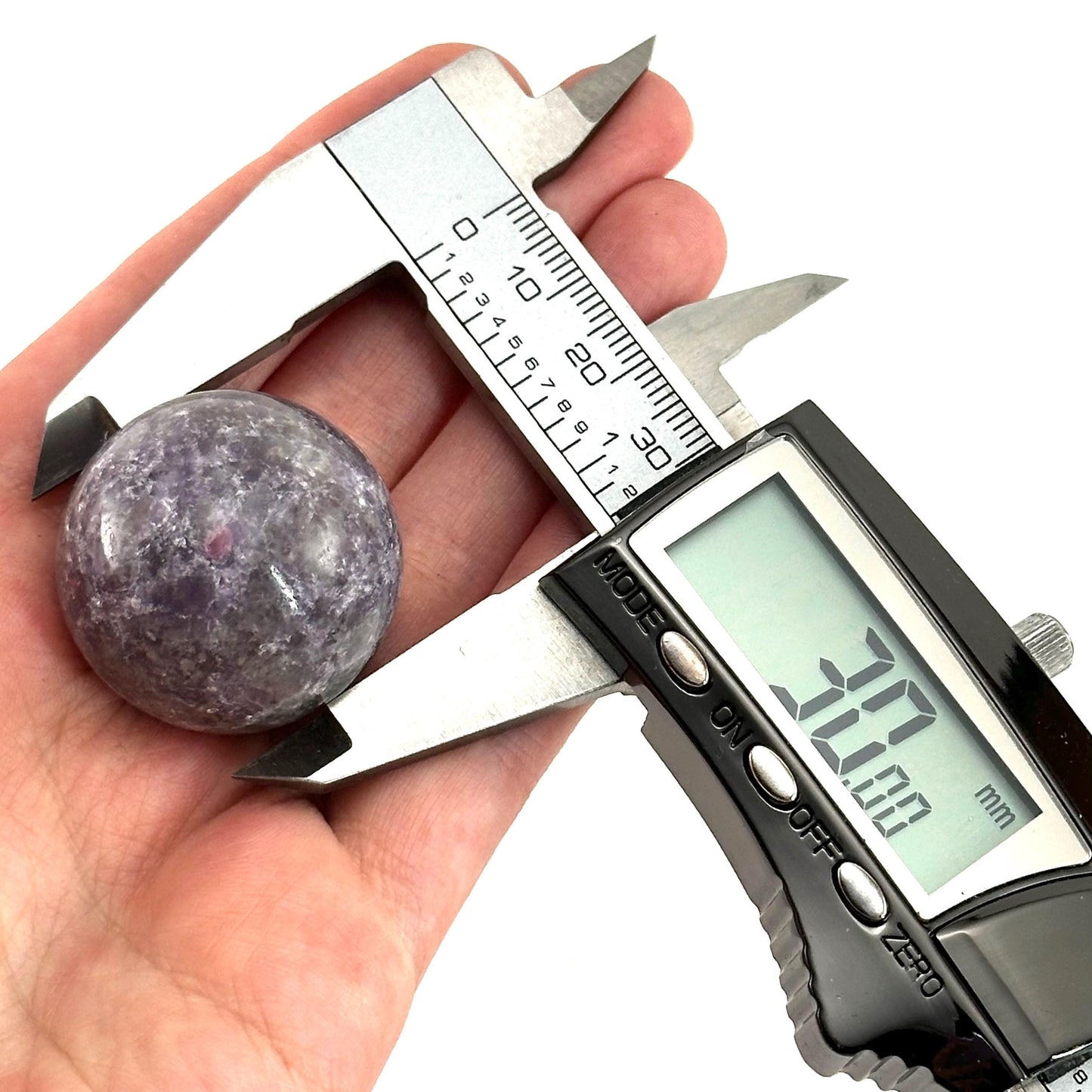 Unicorn Stone Sphere | Polished Crystal Ball with Lepidolite & Pink Tourmaline (Heart Chakra)