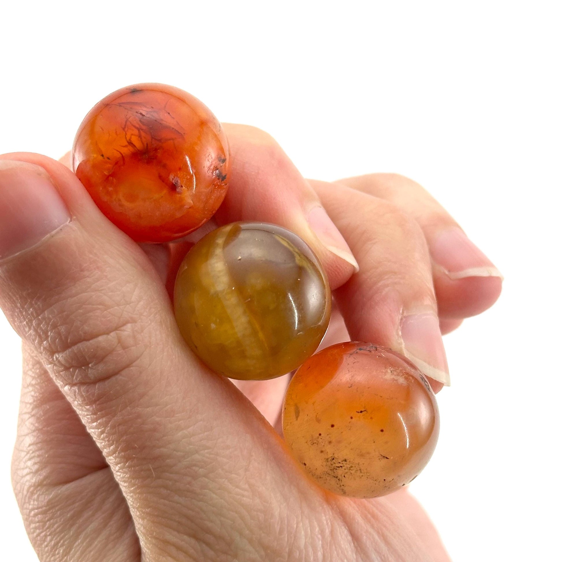 Carnelian Sphere | Red-Orange Polished Crystal Ball (Sacral Chakra)