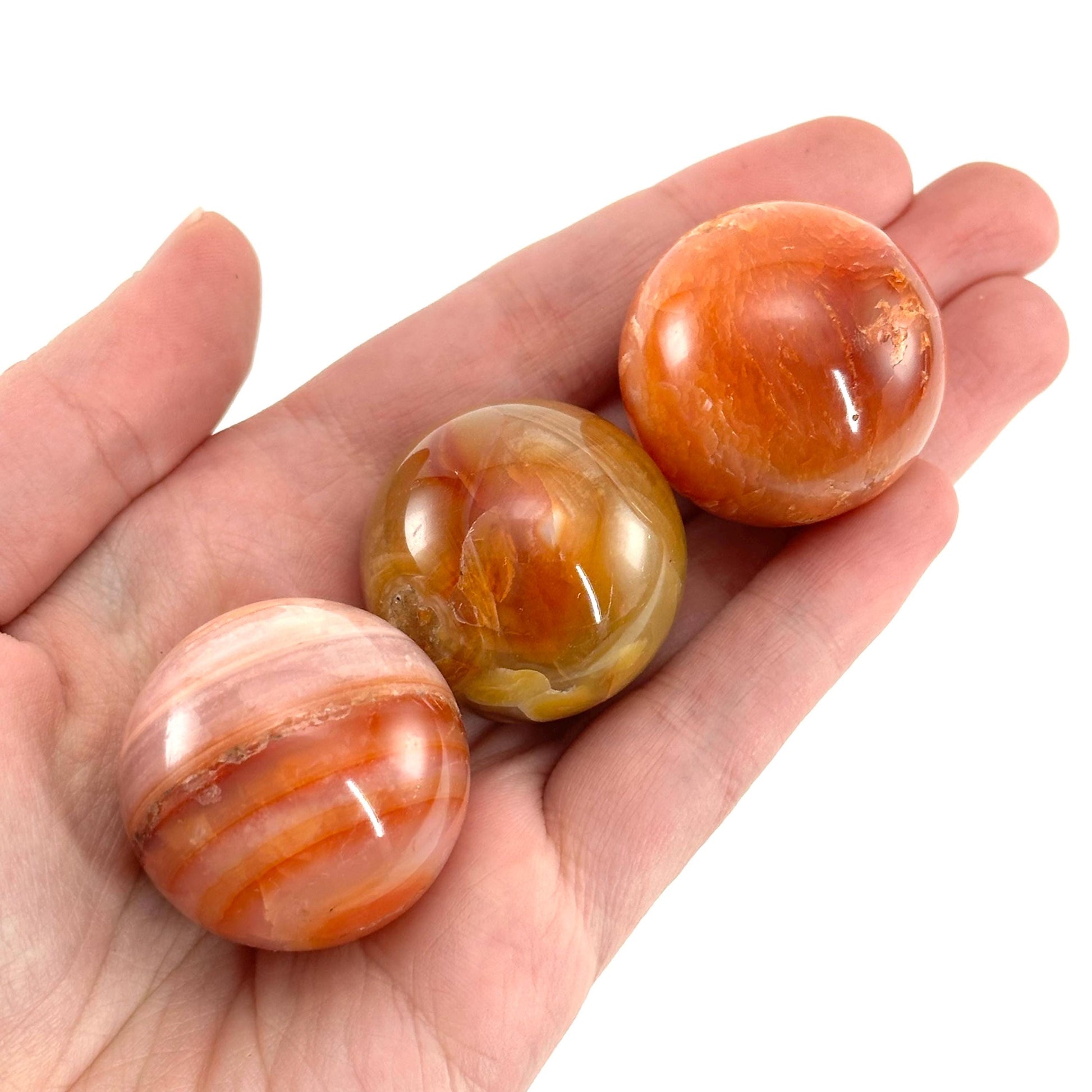 Carnelian Sphere | Red-Orange Polished Crystal Ball (Sacral Chakra)