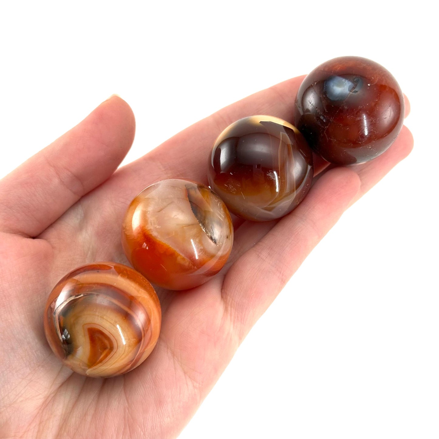 Carnelian Sphere | Red-Orange Polished Crystal Ball (Sacral Chakra)