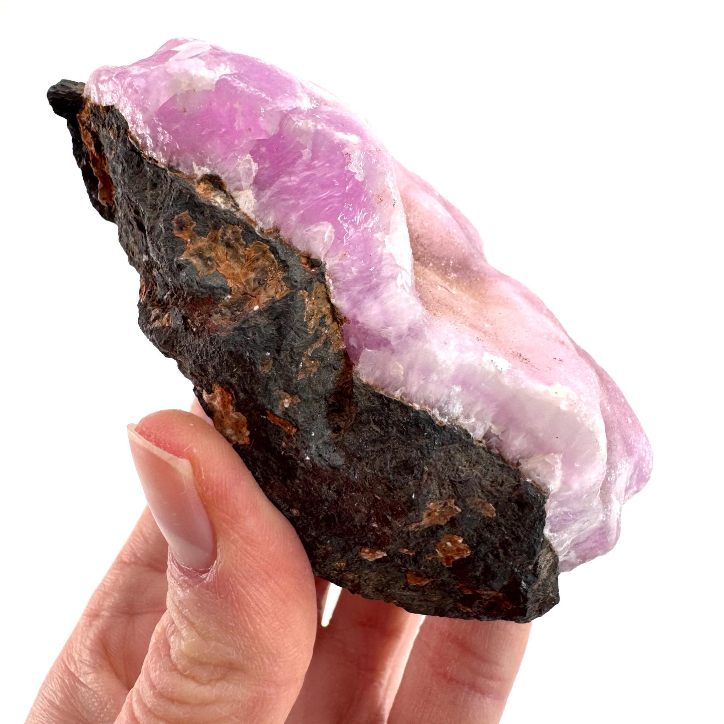 Pink Aragonite | natural crystal cluster, mineral specimen