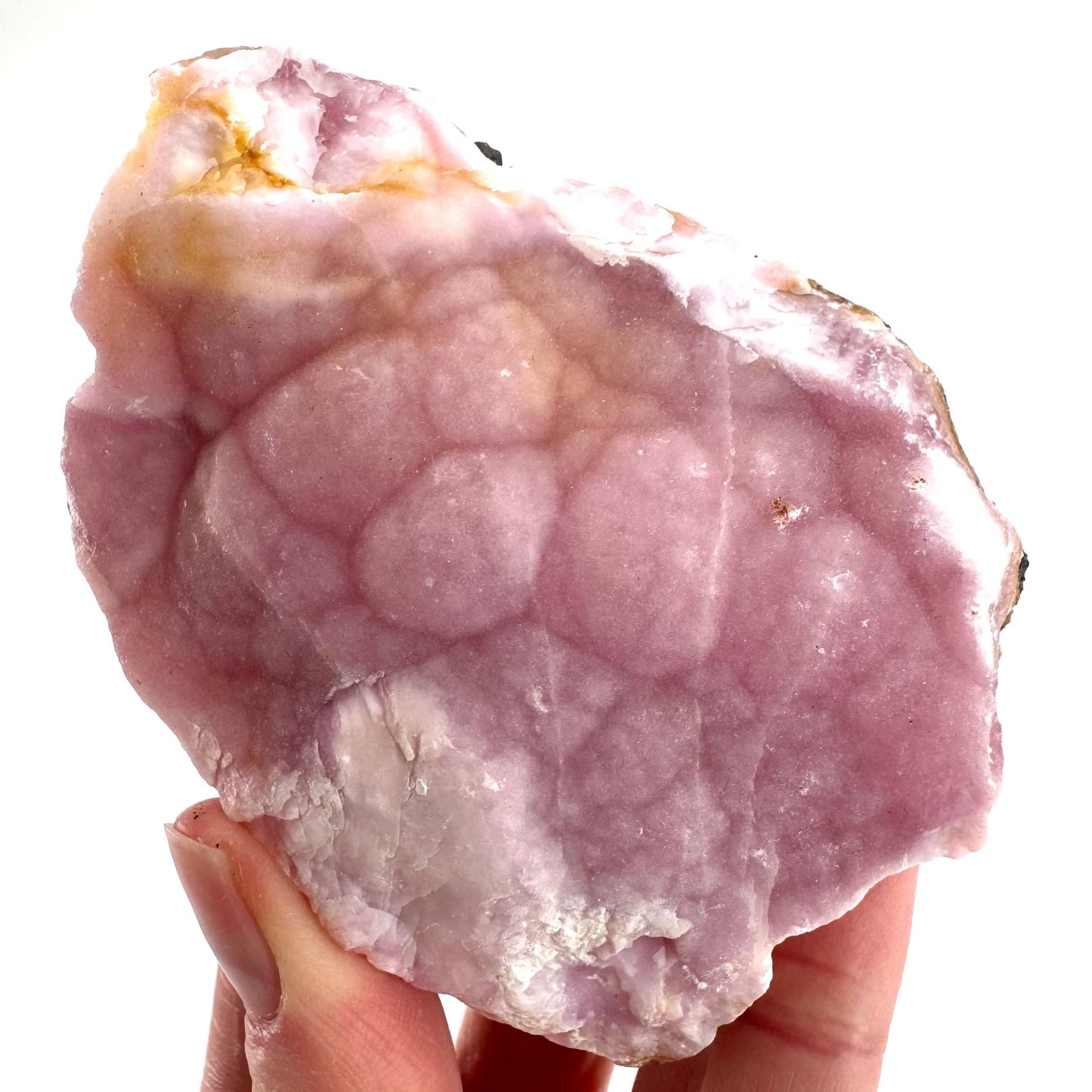 Pink Aragonite | natural crystal cluster, mineral specimen