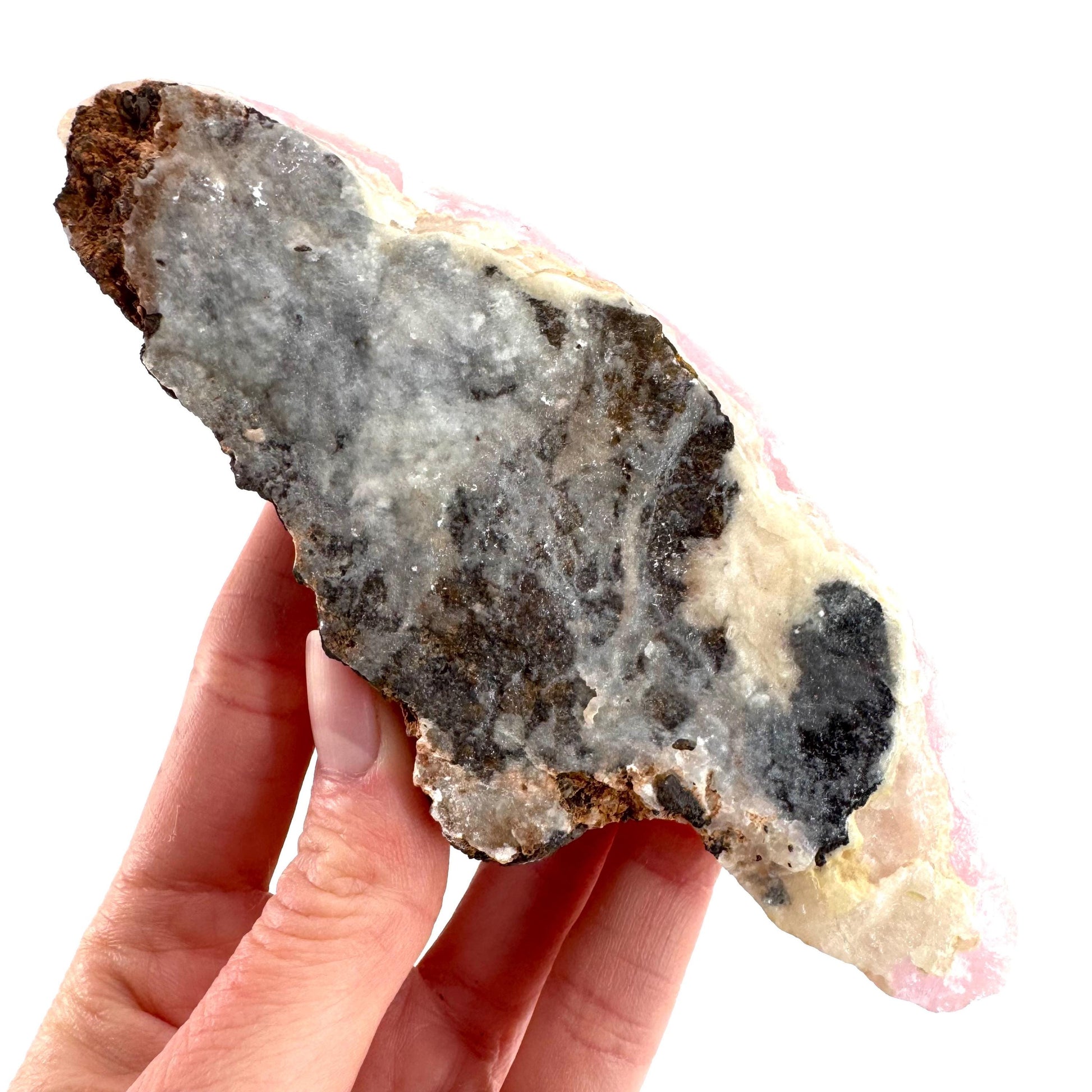 Pink Aragonite | natural crystal cluster, mineral specimen
