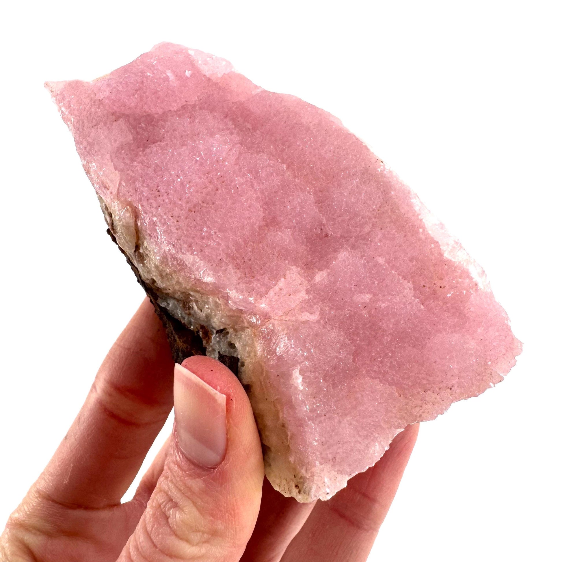 Pink Aragonite | natural crystal cluster, mineral specimen