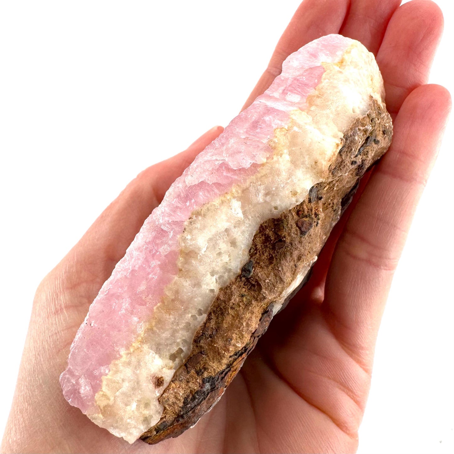 Pink Aragonite | natural crystal cluster, mineral specimen