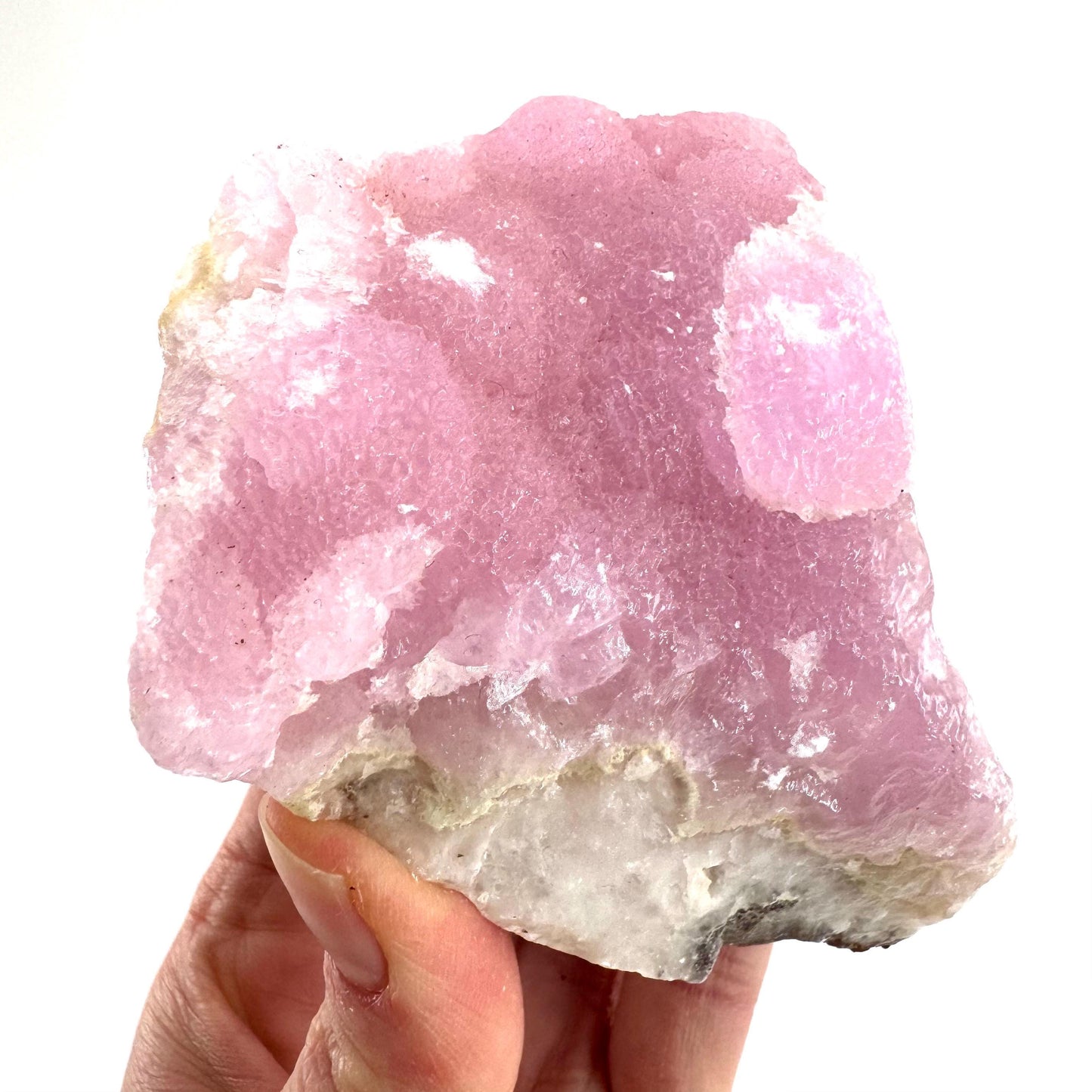 Pink Aragonite | natural crystal cluster, mineral specimen