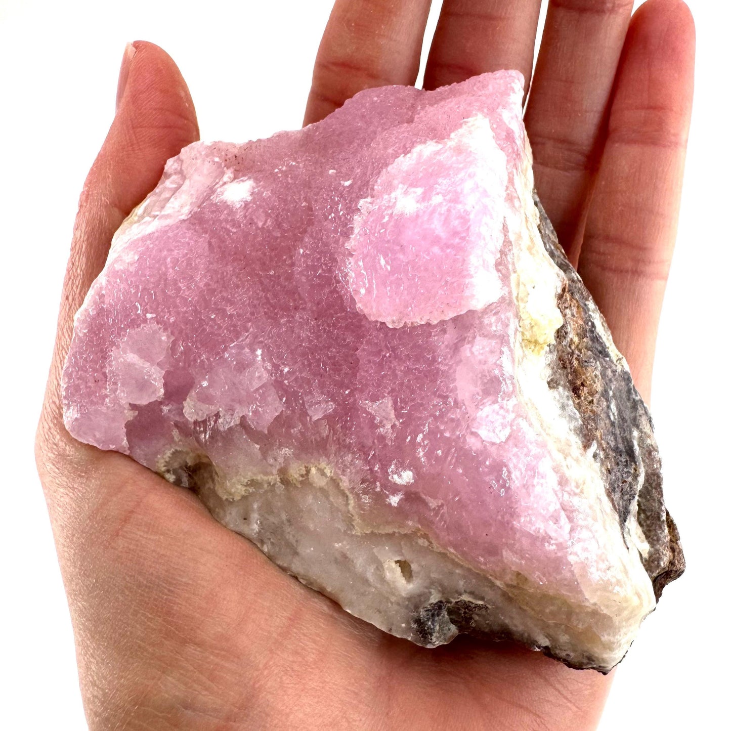 Pink Aragonite | natural crystal cluster, mineral specimen