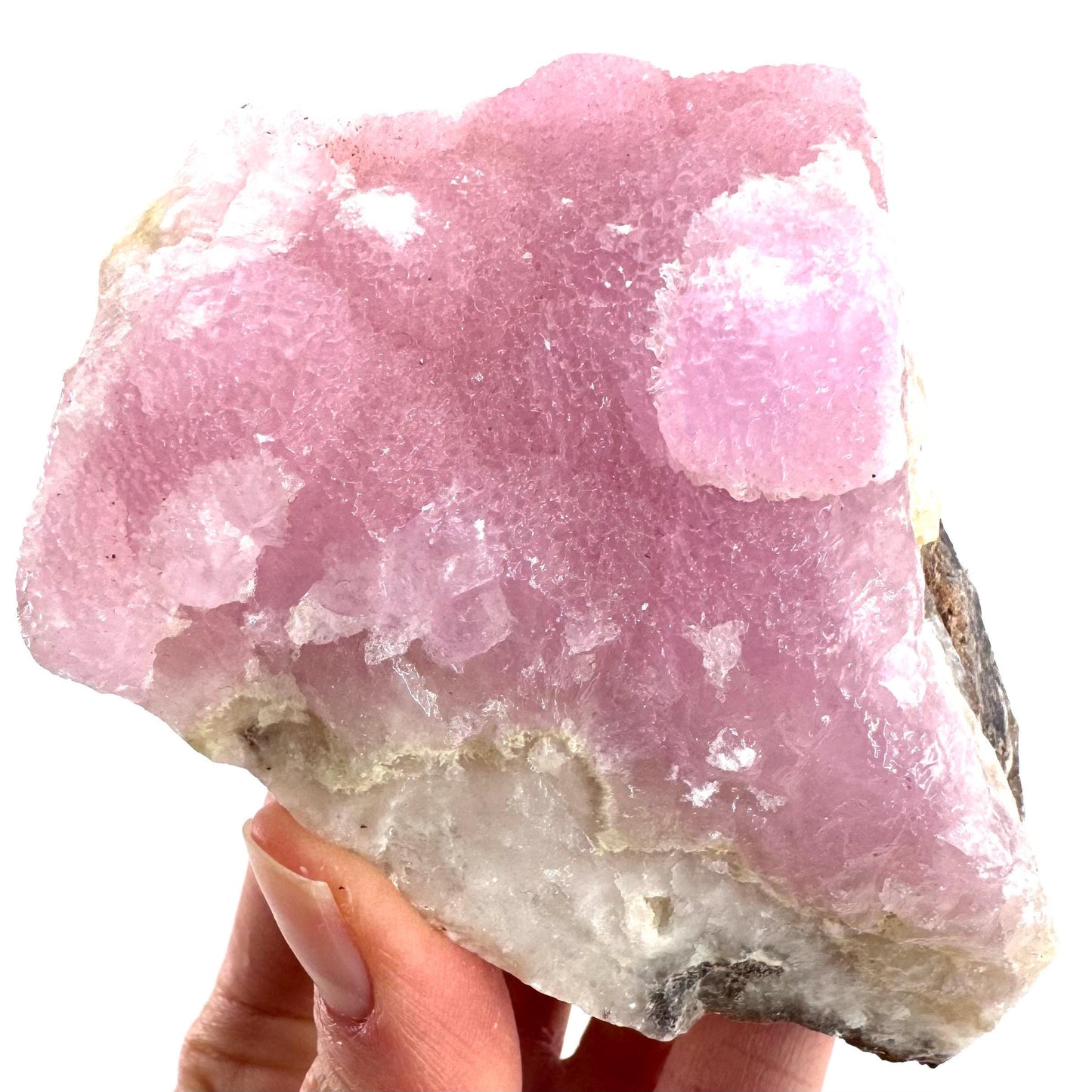 Pink Aragonite | natural crystal cluster, mineral specimen