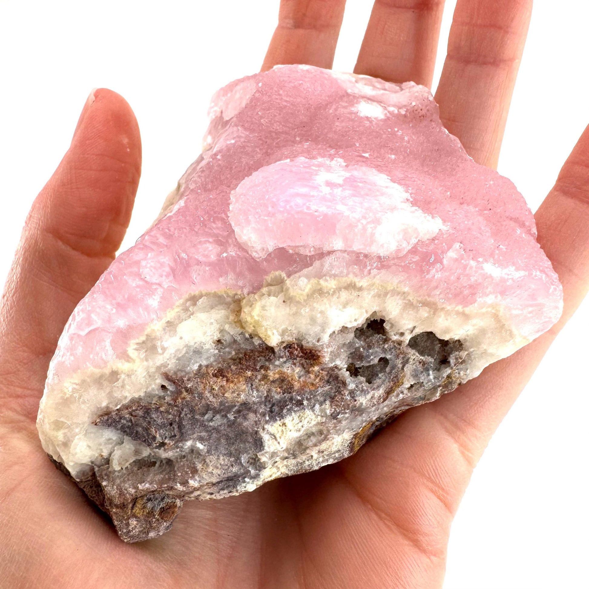 Pink Aragonite | natural crystal cluster, mineral specimen