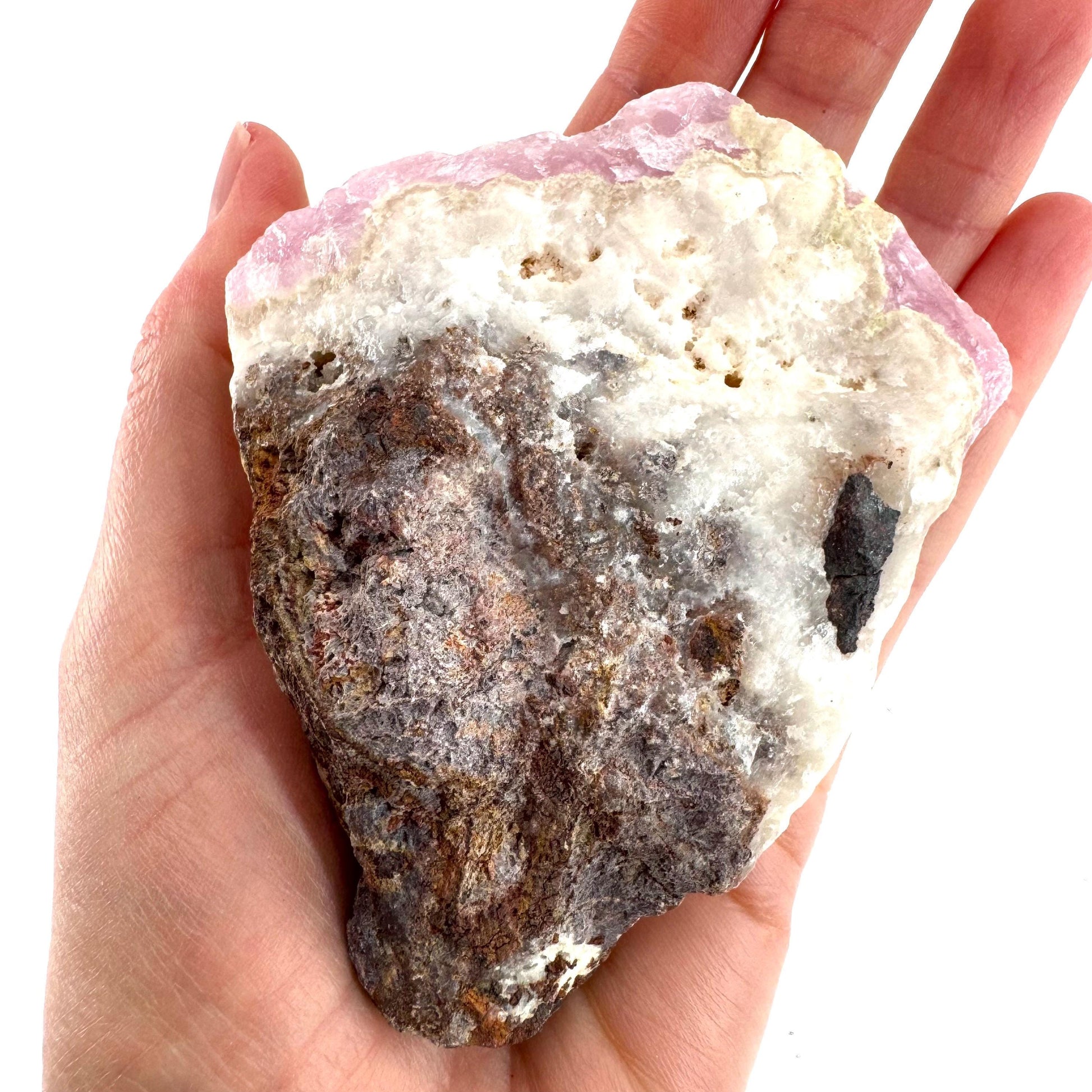 Pink Aragonite | natural crystal cluster, mineral specimen