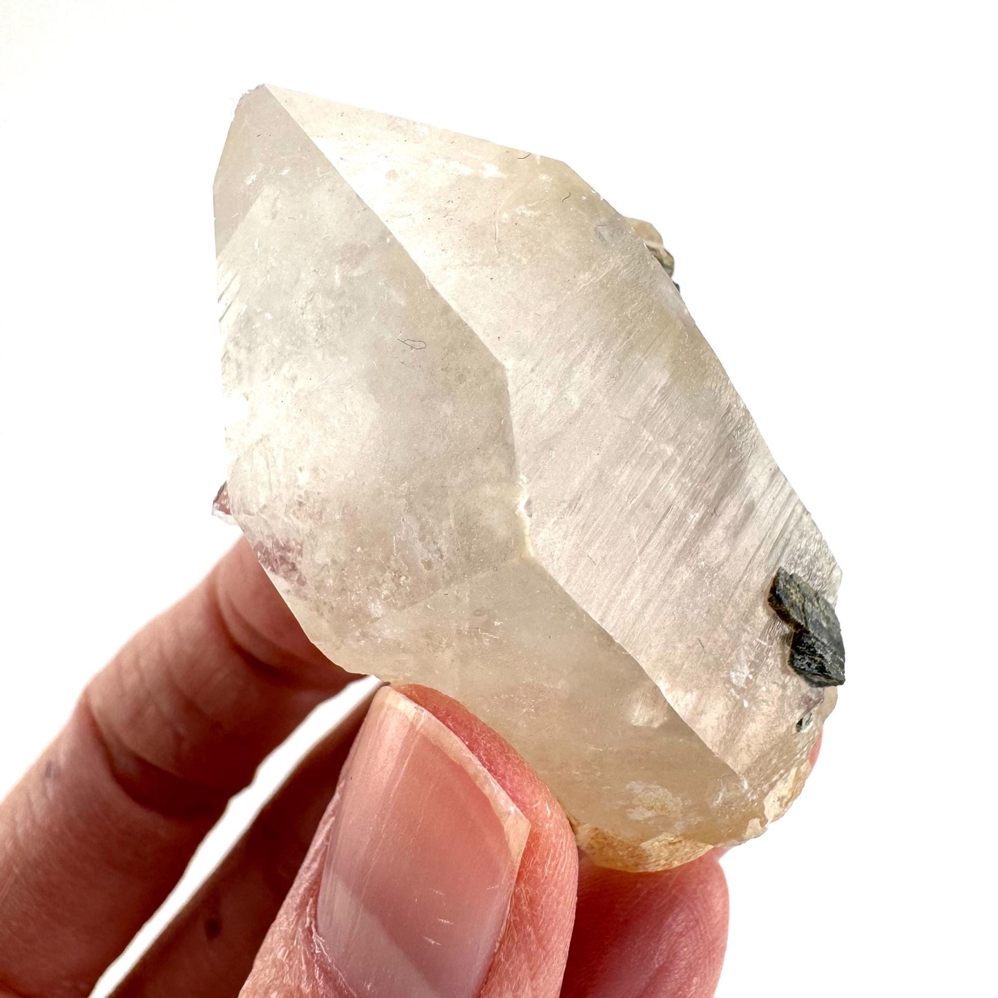 Yellow Bone Quartz with Epidote | mango quartz crystal, mineral specimen from Pakistan