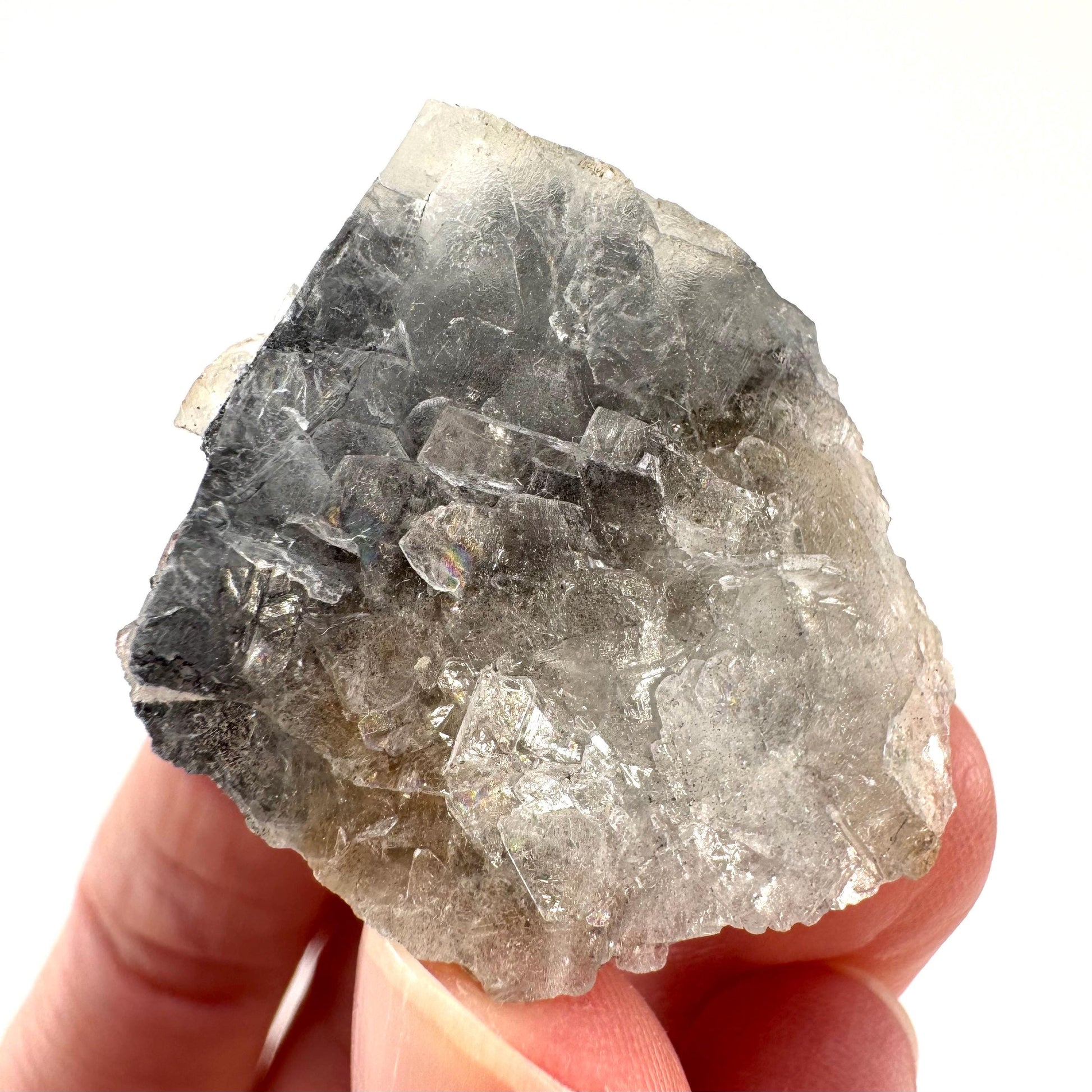Barite with Stibnite | Crystal cluster, baryte mineral specimen from DR Congo