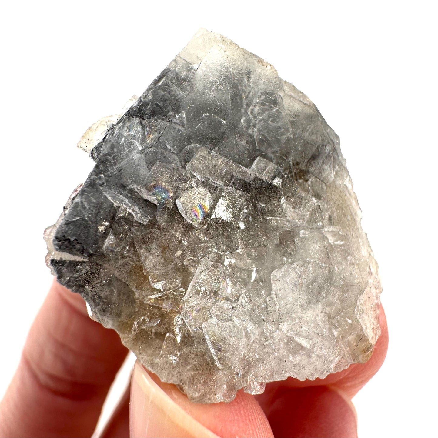 Barite with Stibnite | Crystal cluster, baryte mineral specimen from DR Congo