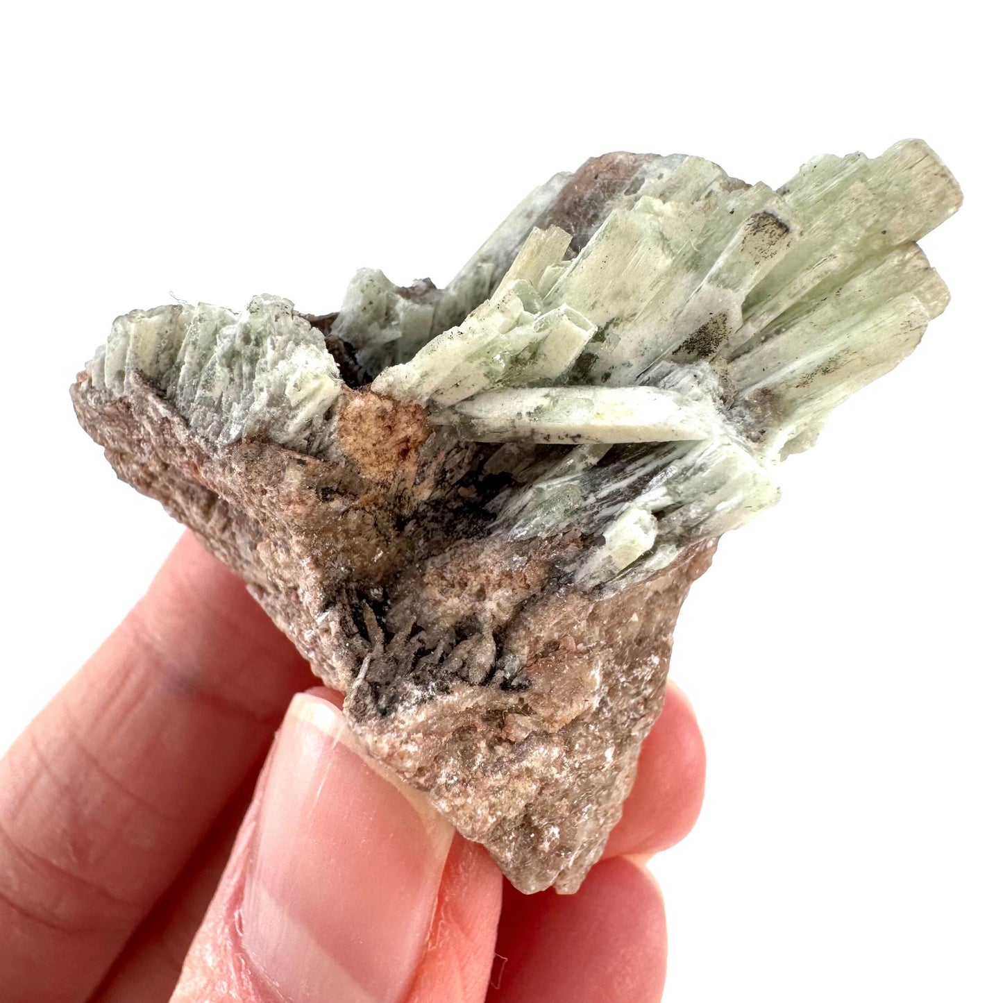 Cuprian Barite with Malachite | Crystal cluster, baryte mineral specimen from DR Congo