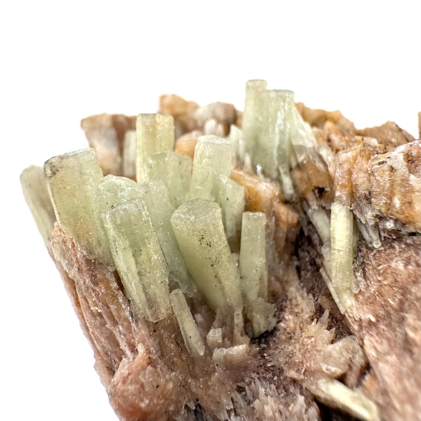 Cuprian Barite with Stibnite | Crystal cluster, baryte mineral specimen from DR Congo