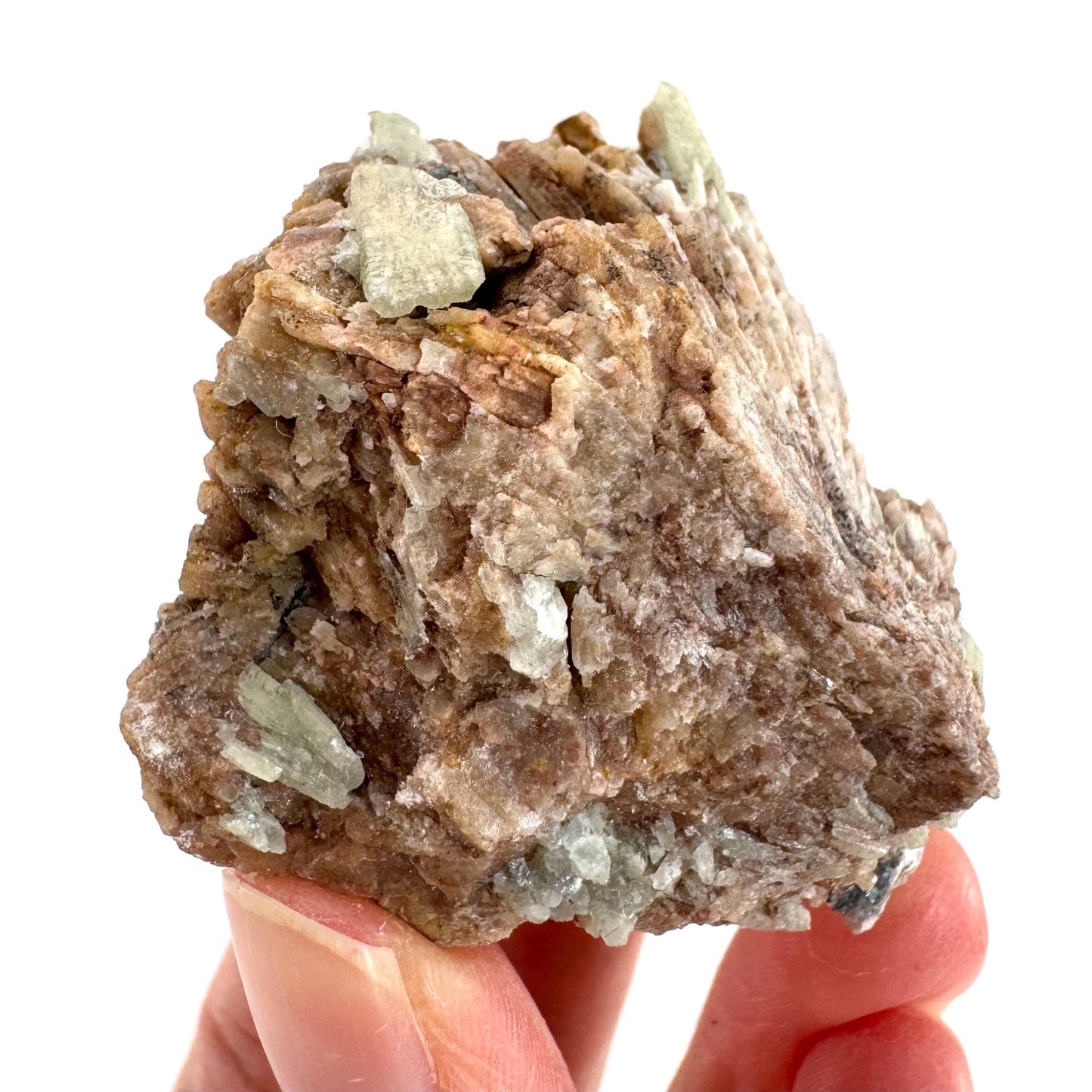 Cuprian Barite with Stibnite | Crystal cluster, baryte mineral specimen from DR Congo