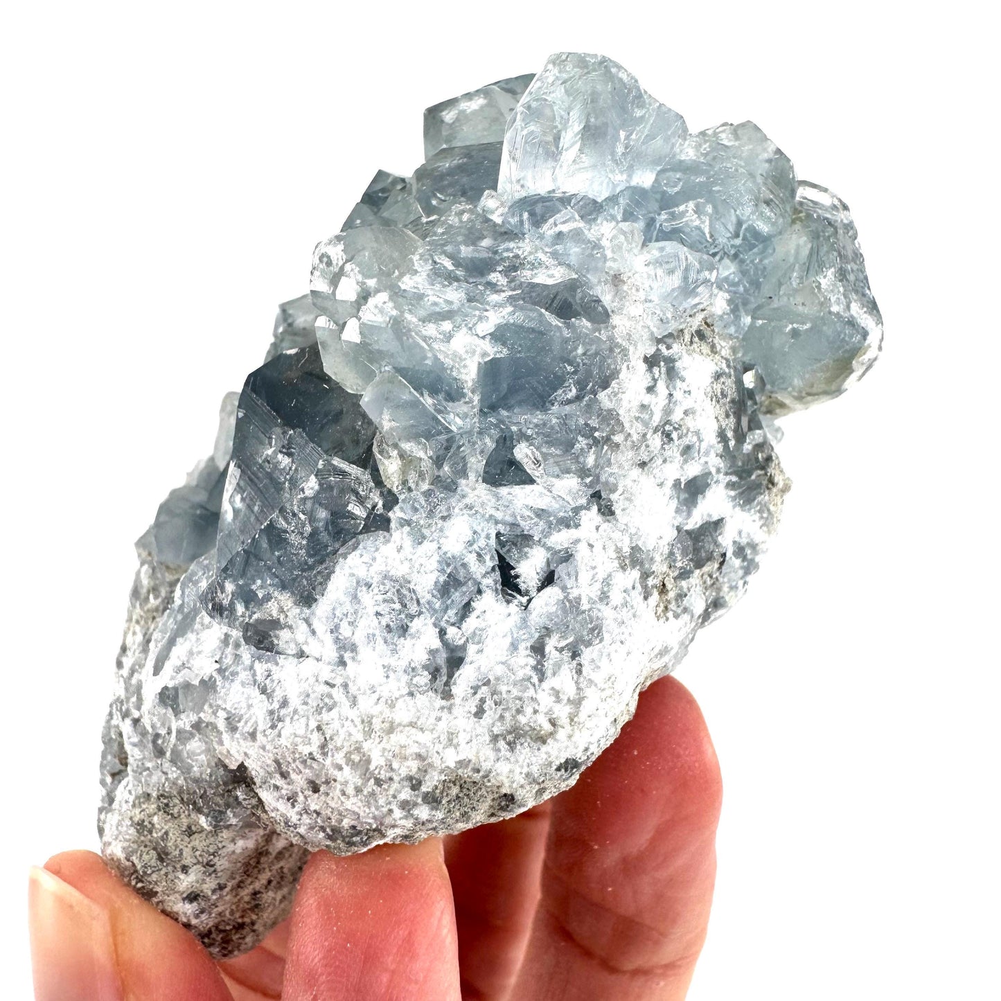 Celestite | natural blue crystal, mineral specimen from Madagascar