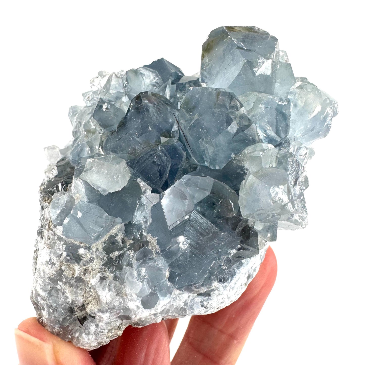 Celestite | natural blue crystal, mineral specimen from Madagascar