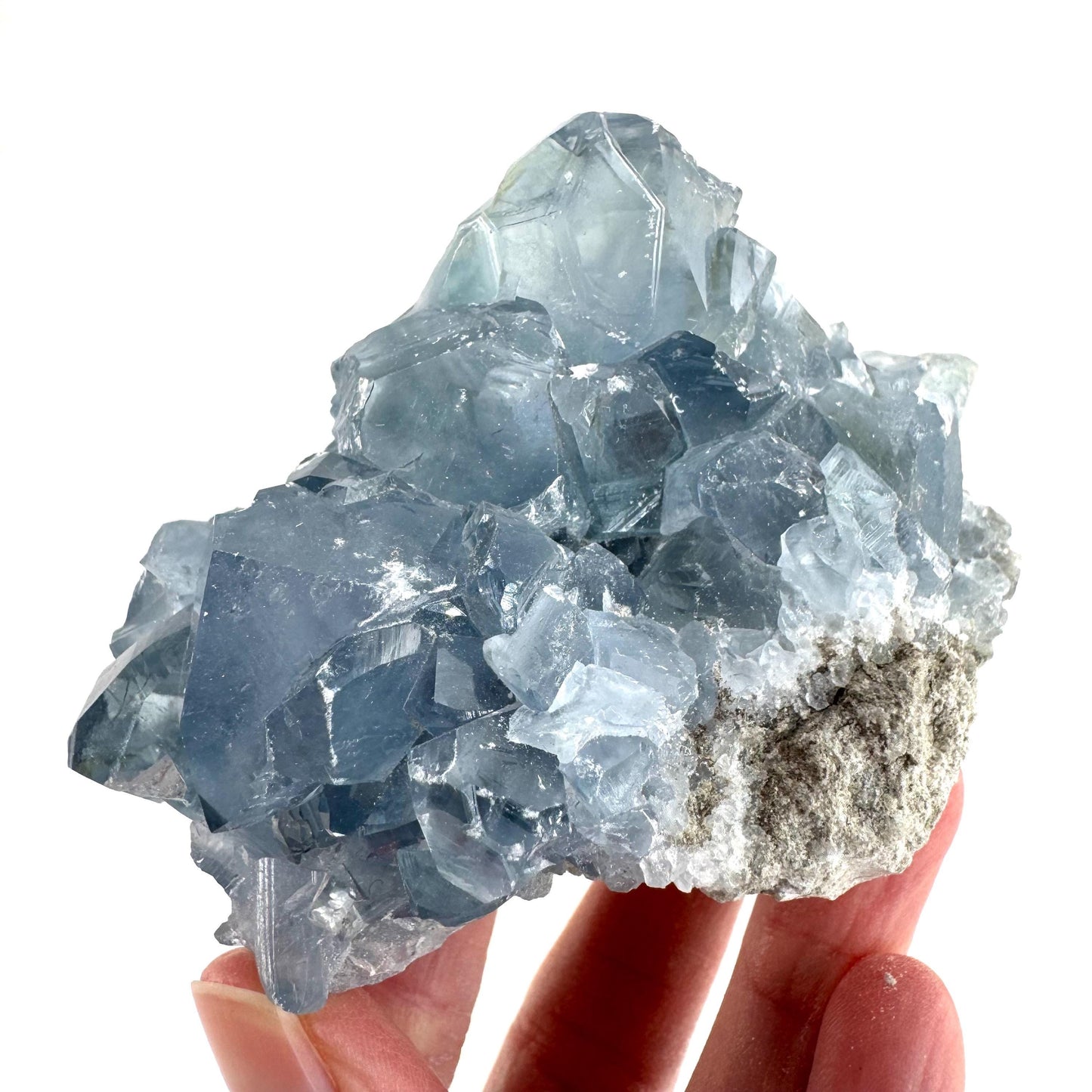 Celestite | natural blue crystal, mineral specimen from Madagascar