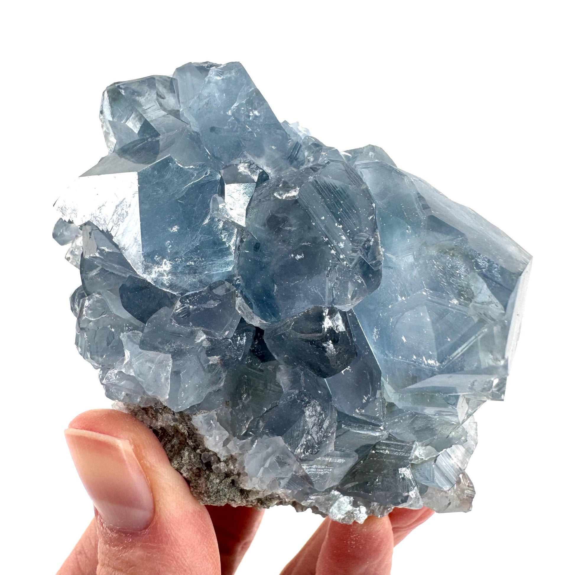 Celestite | natural blue crystal, mineral specimen from Madagascar
