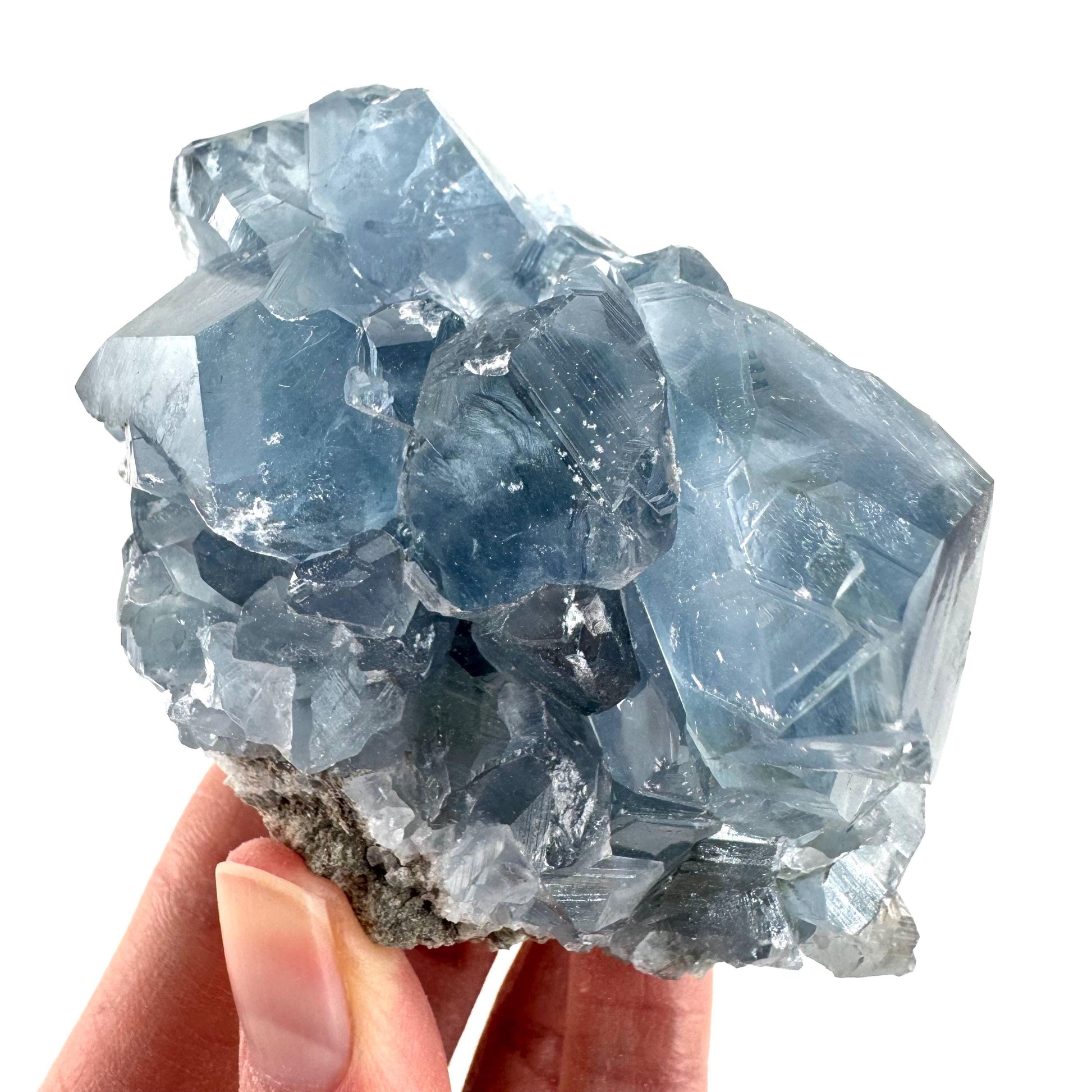 Celestite | natural blue crystal, mineral specimen from Madagascar