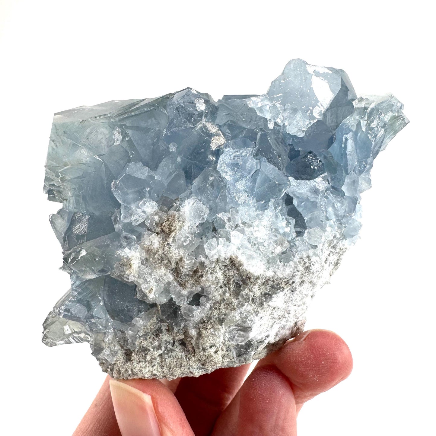 Celestite | natural blue crystal, mineral specimen from Madagascar