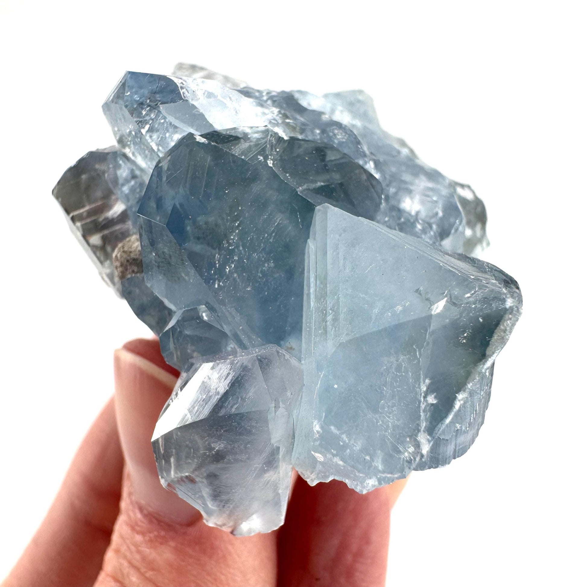 Celestite | natural blue crystal, mineral specimen from Madagascar