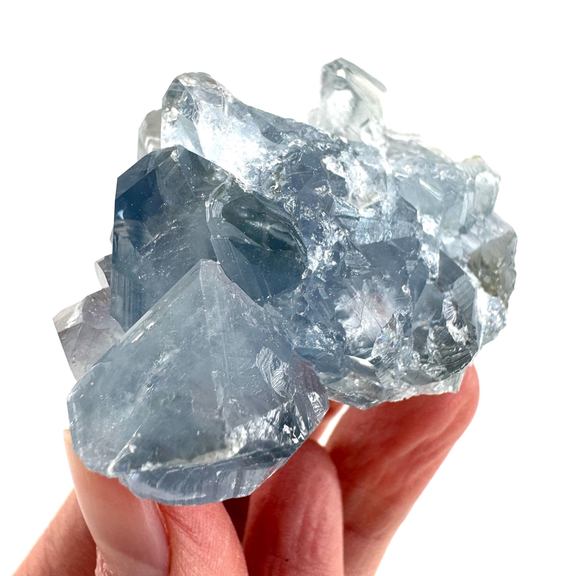 Celestite | natural blue crystal, mineral specimen from Madagascar