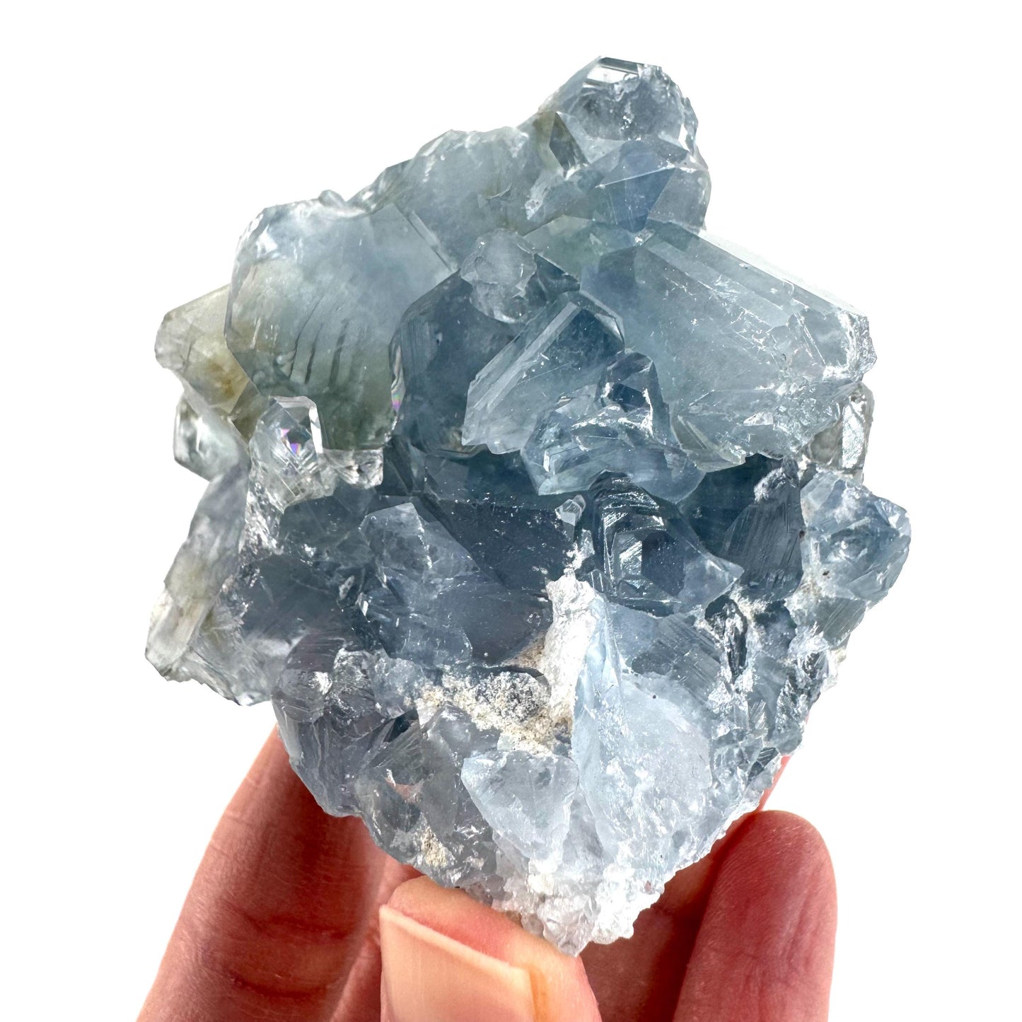 Celestite | natural blue crystal, mineral specimen from Madagascar
