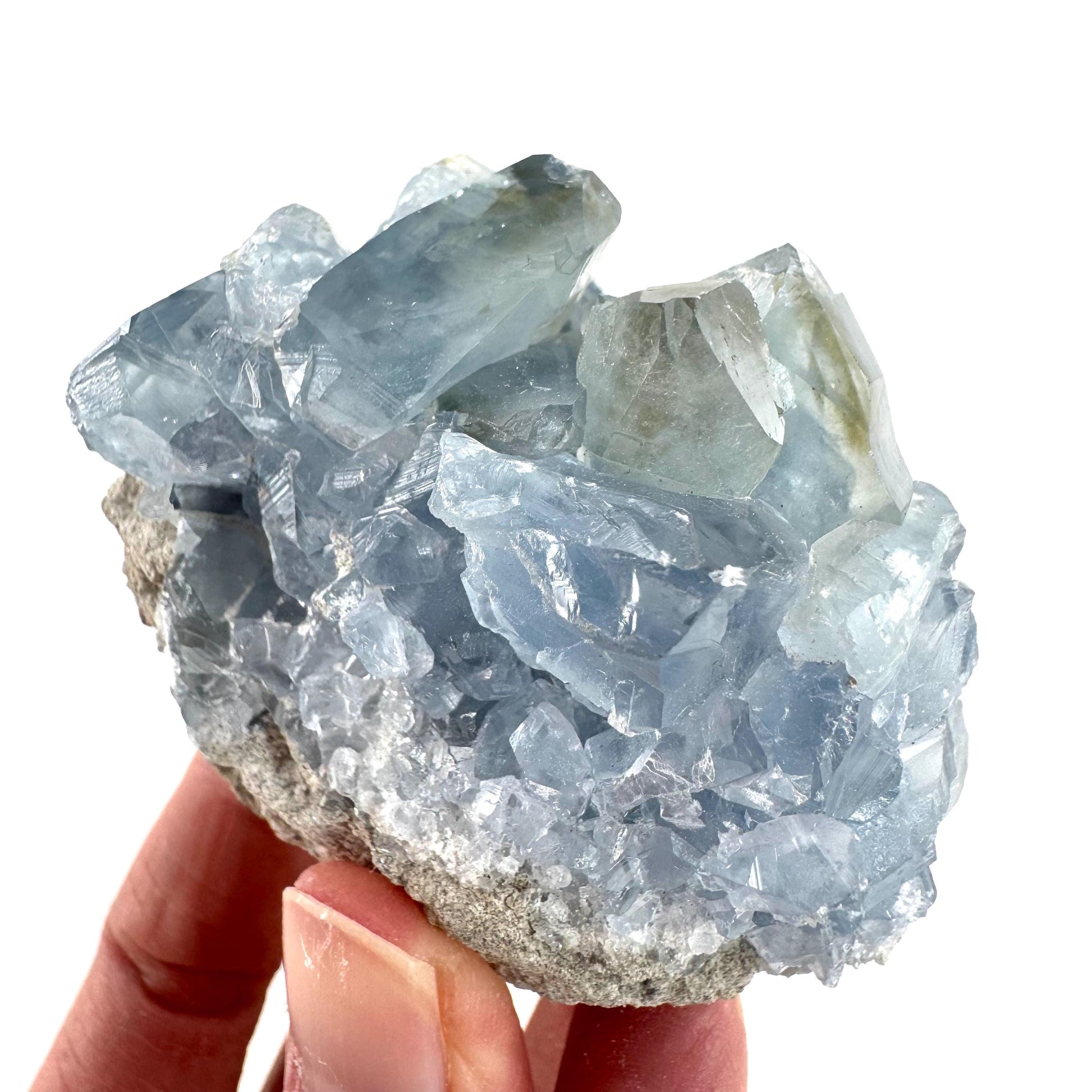 Celestite | natural blue crystal, mineral specimen from Madagascar