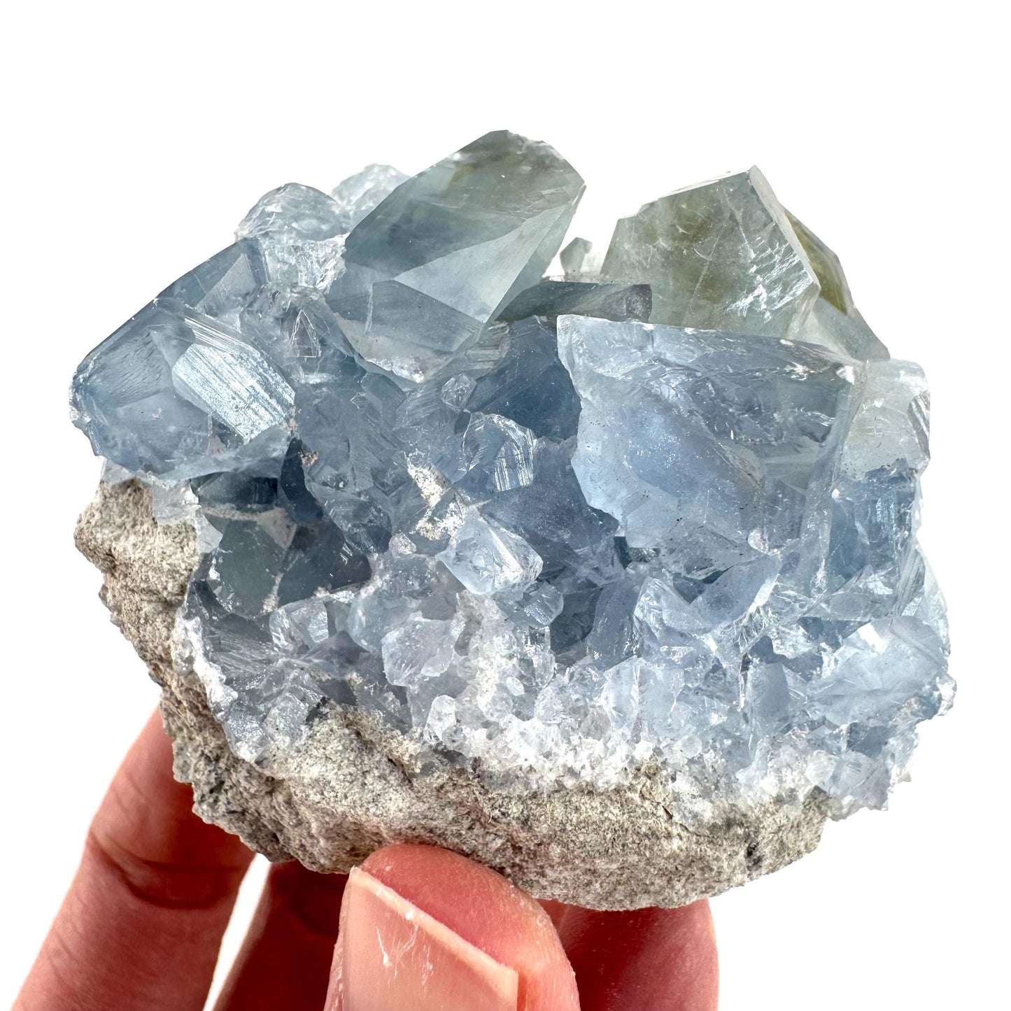 Celestite | natural blue crystal, mineral specimen from Madagascar