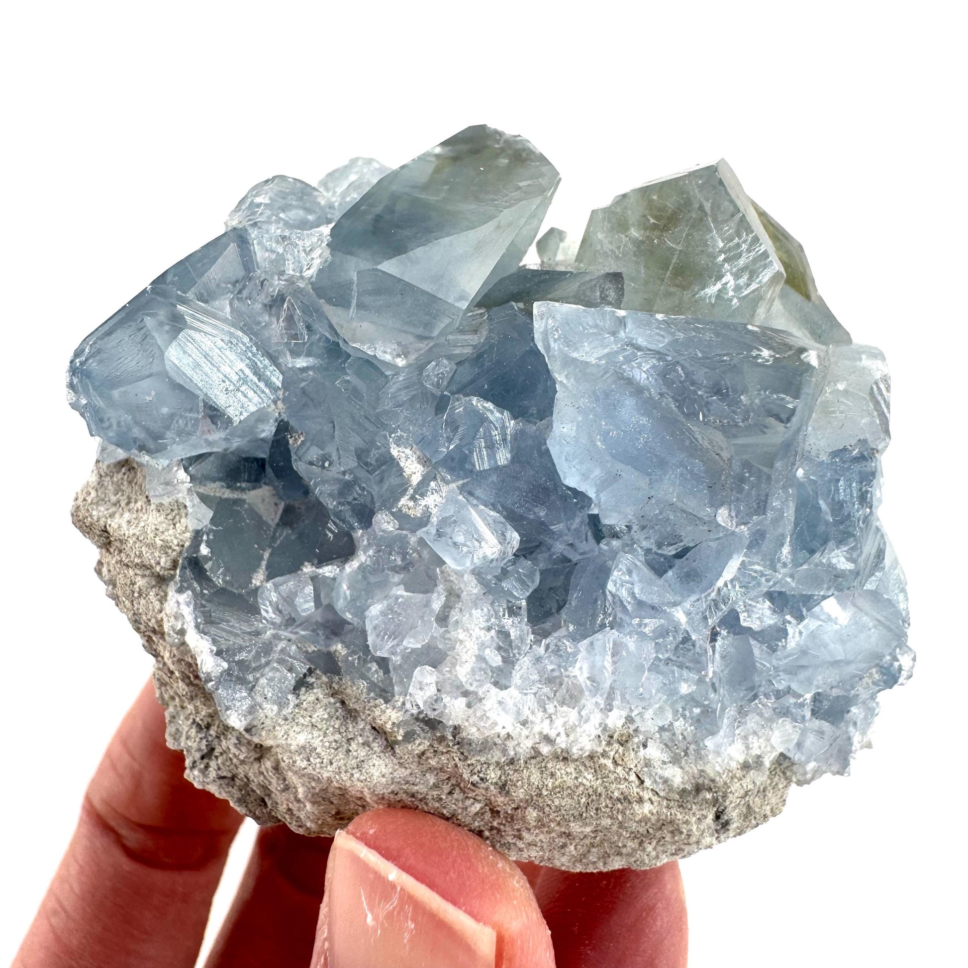 Celestite | natural blue crystal, mineral specimen from Madagascar