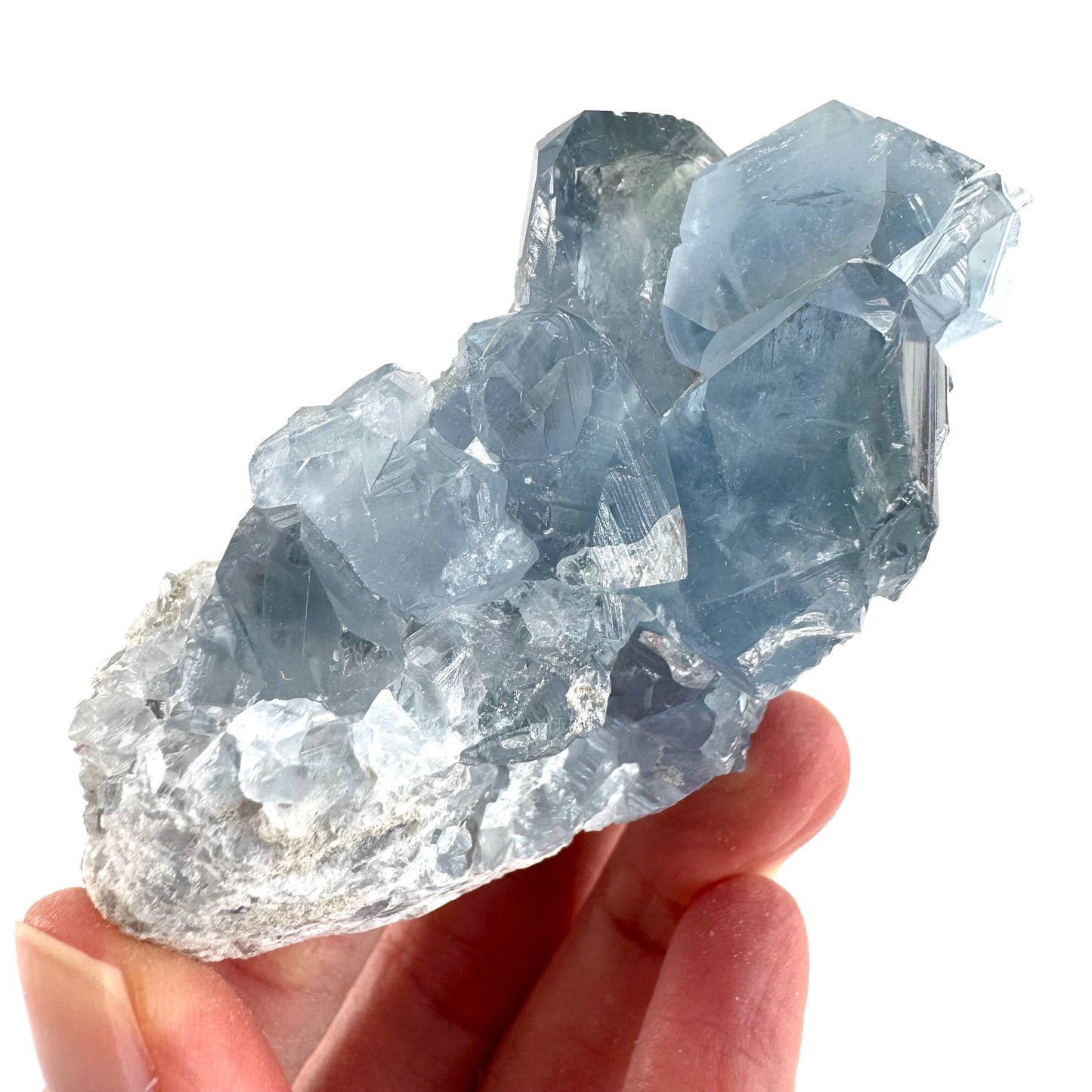 Celestite | natural blue crystal, mineral specimen from Madagascar