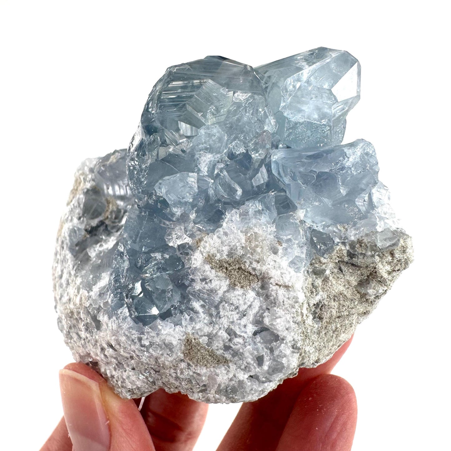Celestite | natural blue crystal, mineral specimen from Madagascar