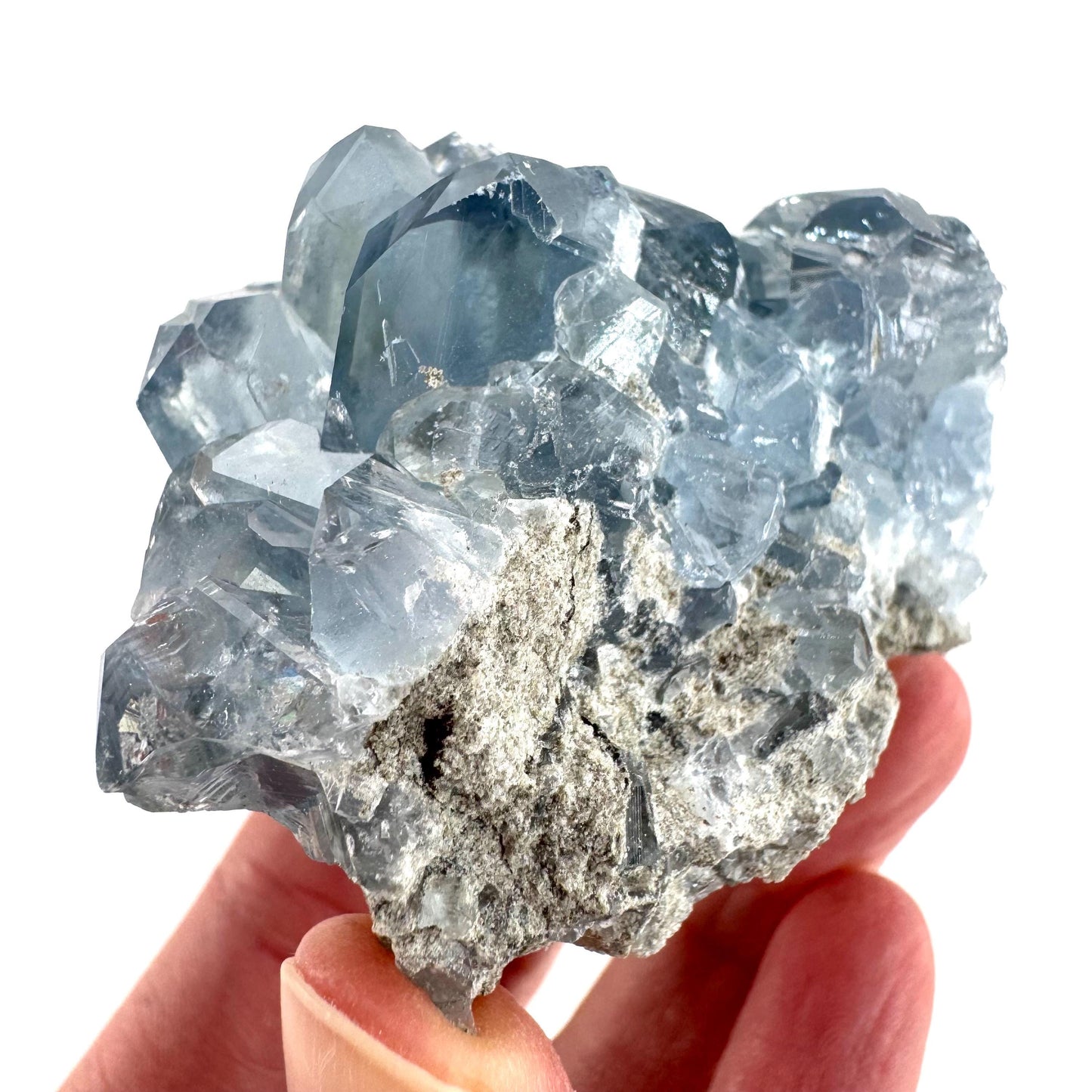 Celestite | natural blue crystal, mineral specimen from Madagascar