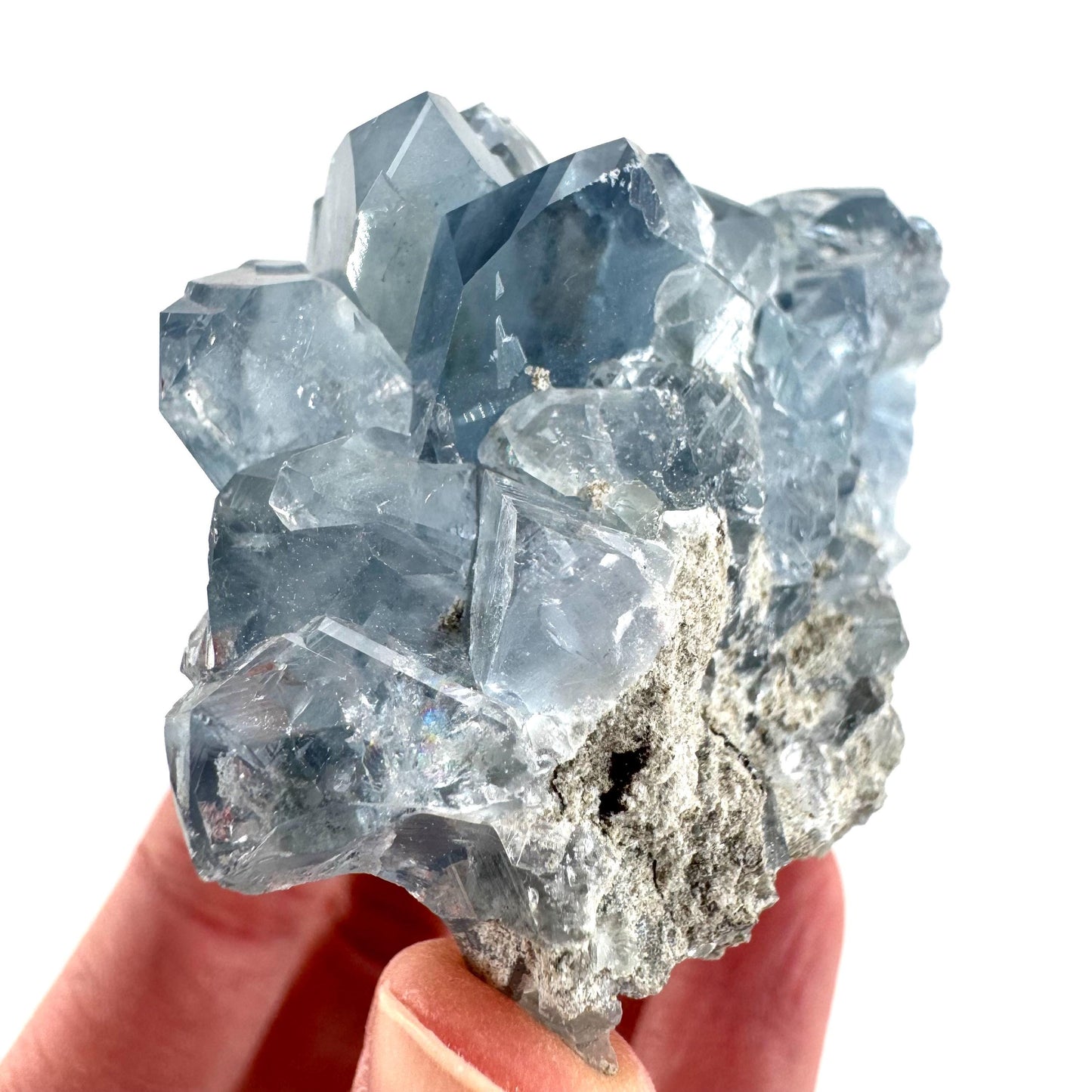 Celestite | natural blue crystal, mineral specimen from Madagascar