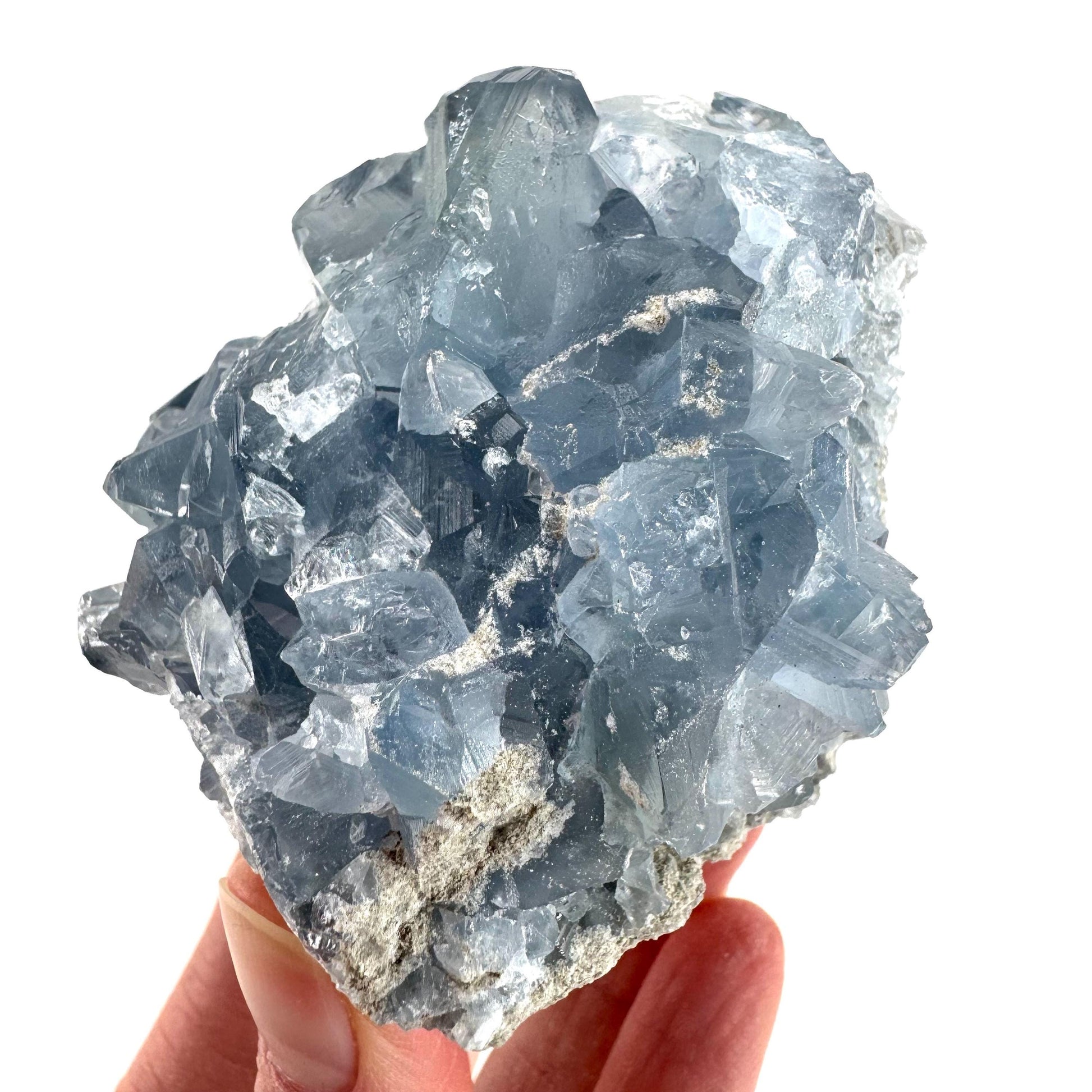 Celestite | natural blue crystal, mineral specimen from Madagascar