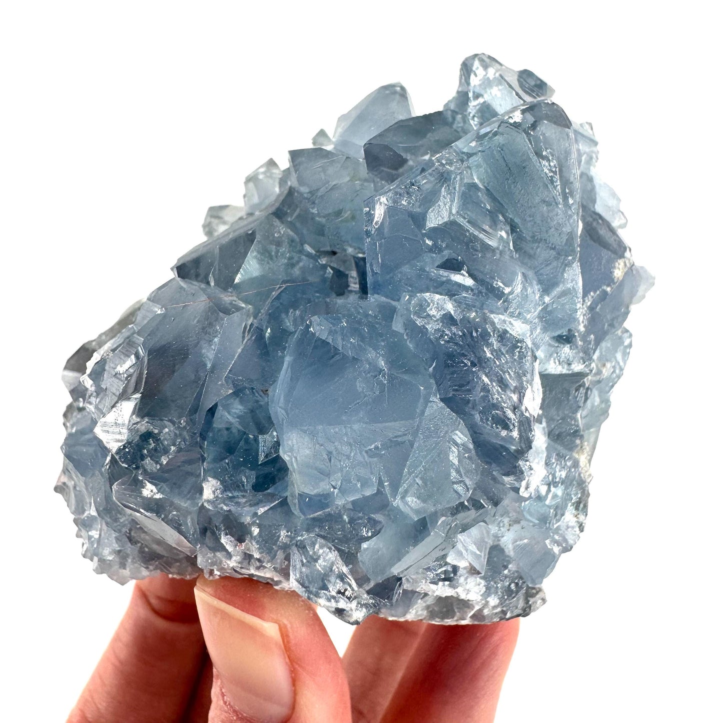 Celestite | natural blue crystal, mineral specimen from Madagascar