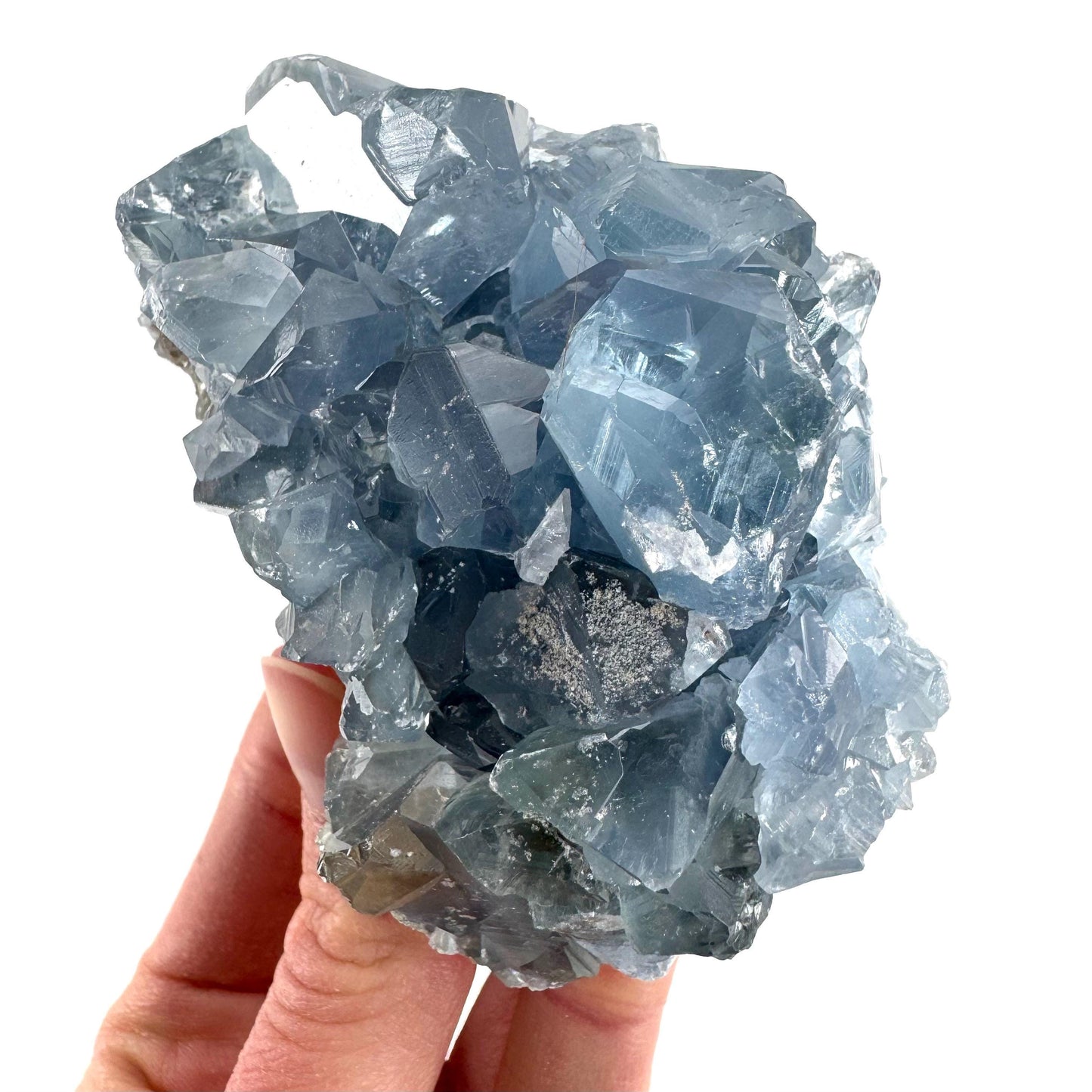 Celestite | natural blue crystal, mineral specimen from Madagascar