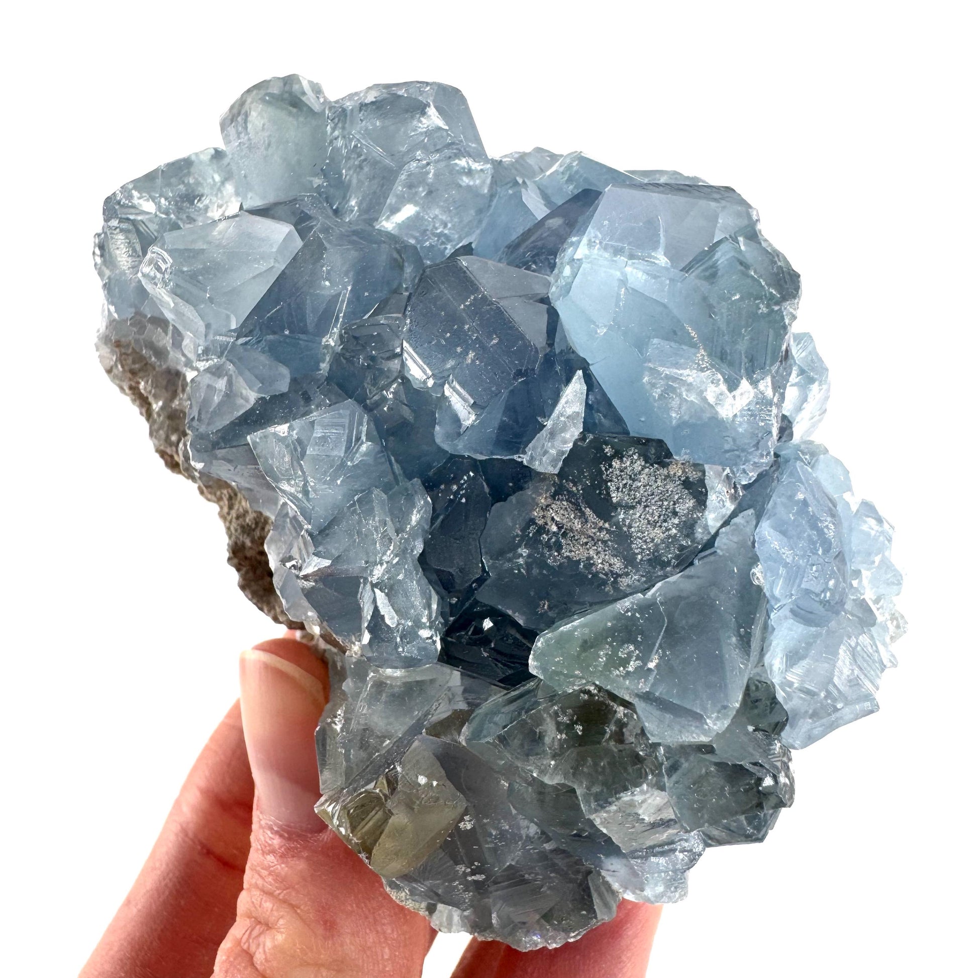 Celestite | natural blue crystal, mineral specimen from Madagascar