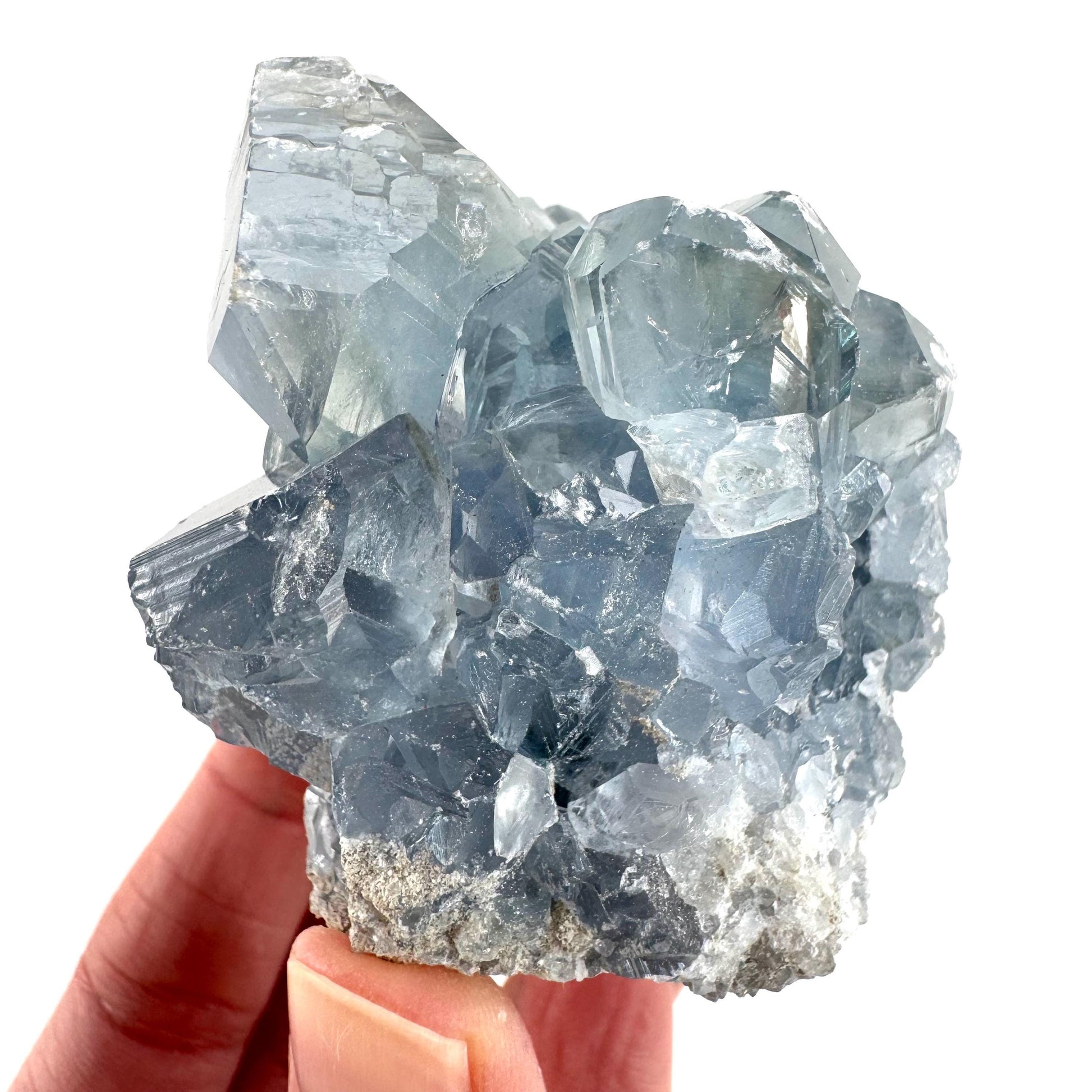 Celestite | natural blue crystal, mineral specimen from Madagascar