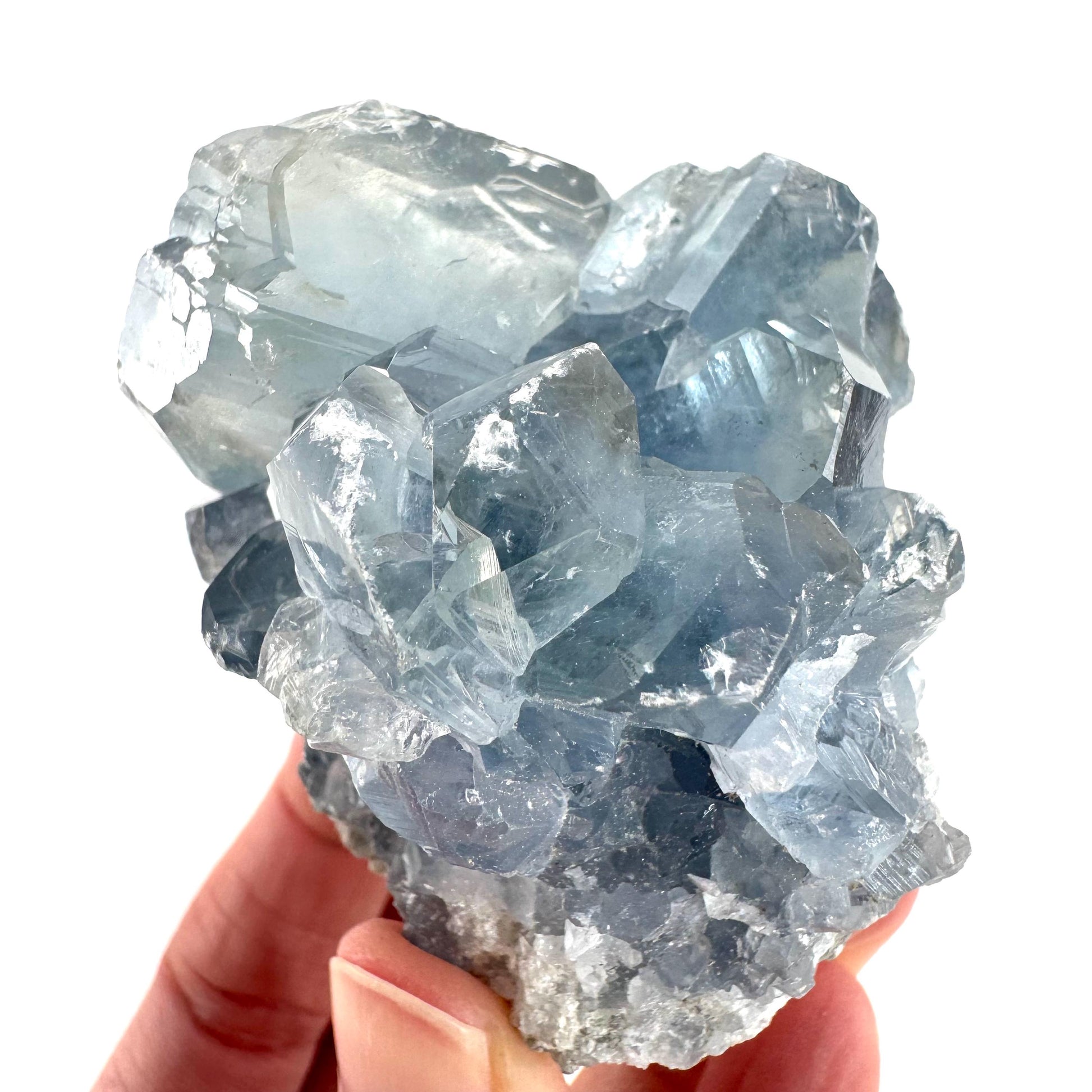 Celestite | natural blue crystal, mineral specimen from Madagascar