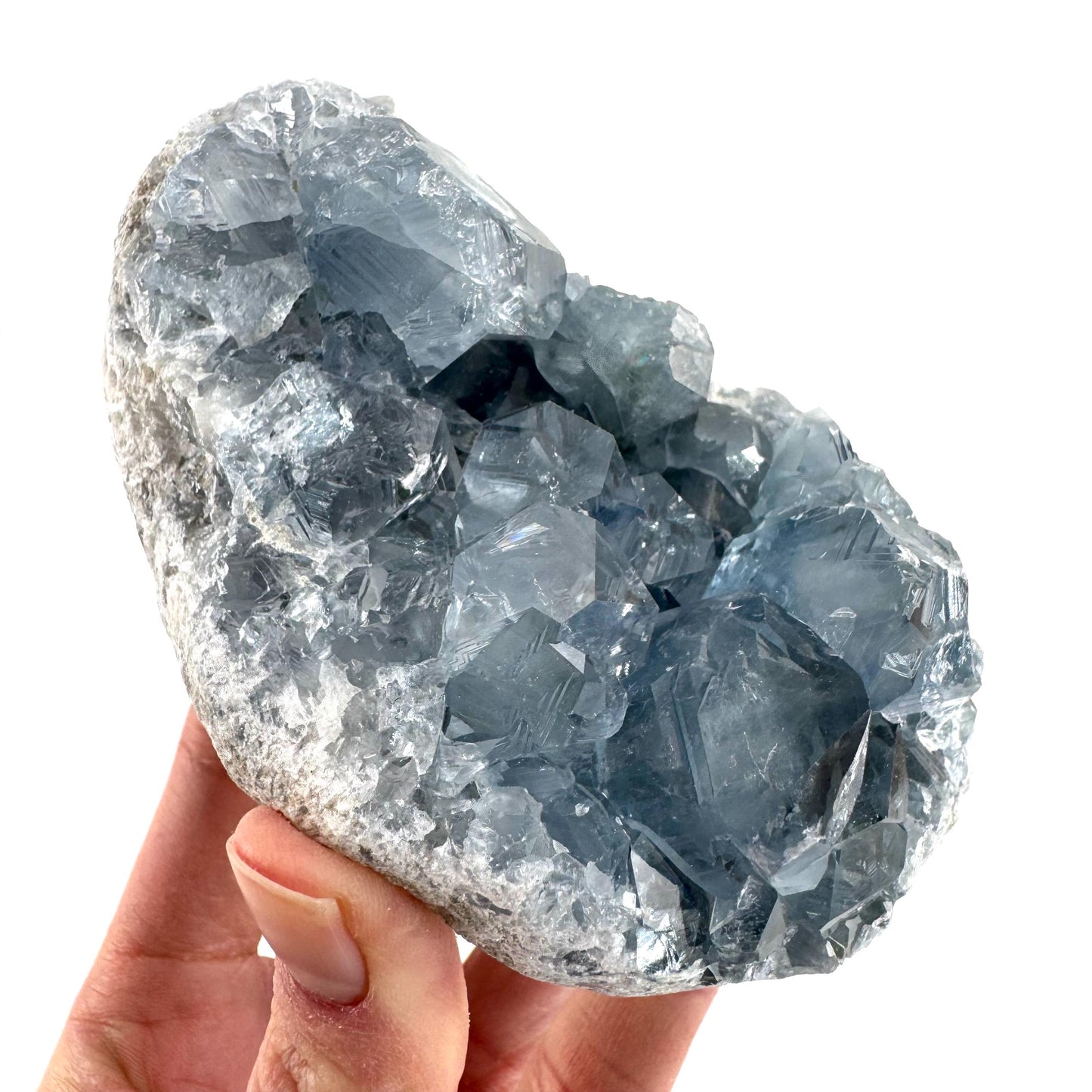 Celestite | natural blue crystal, mineral specimen from Madagascar